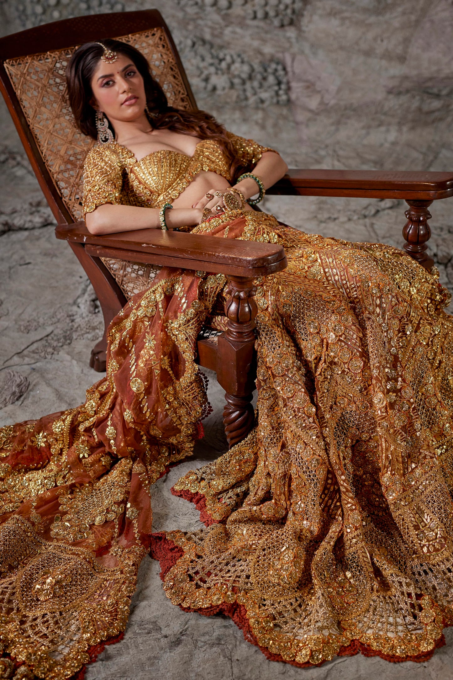 Burnt Cinnamon Lehenga