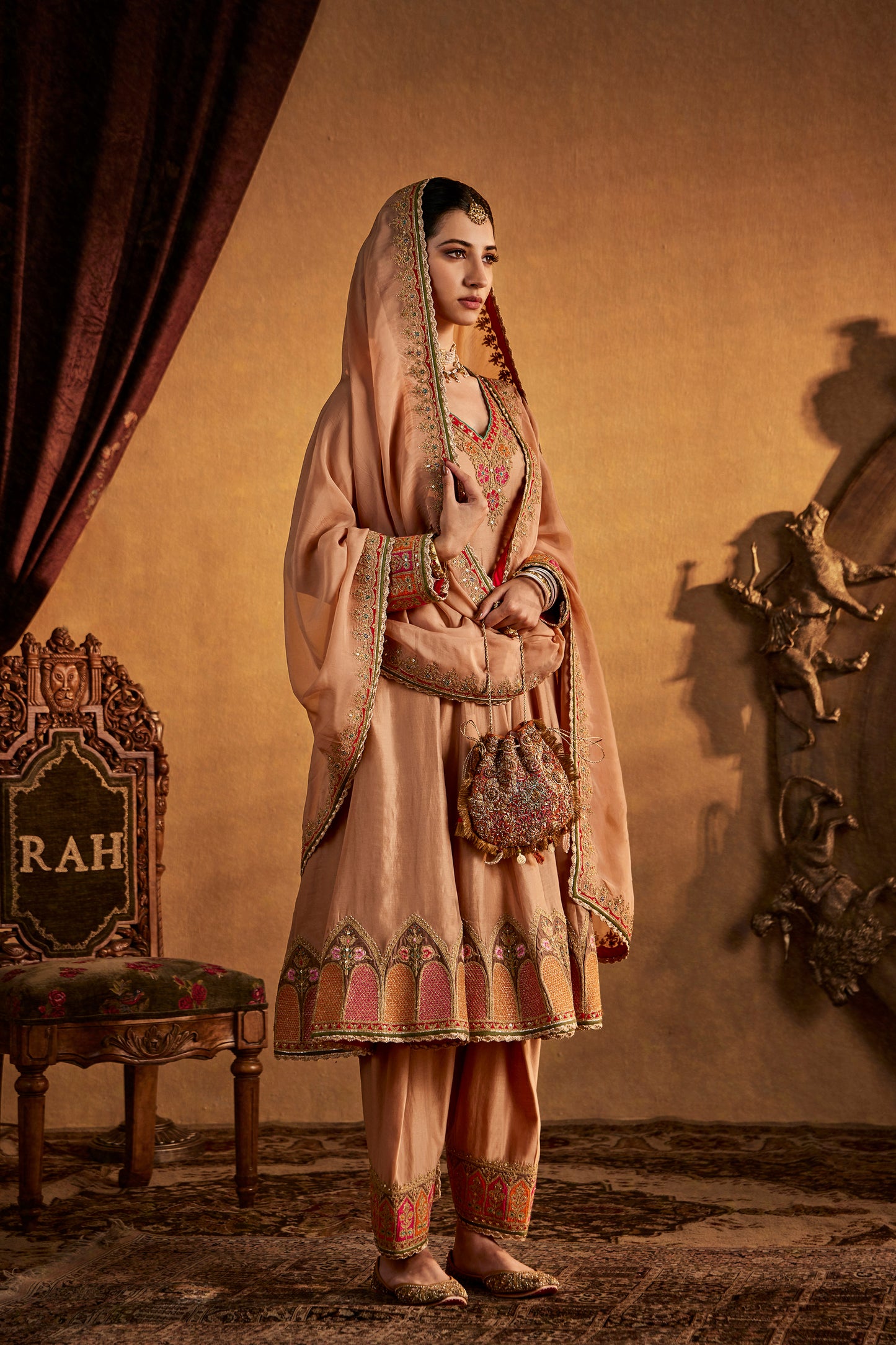 Cinnamon Silk Kalidar Set
