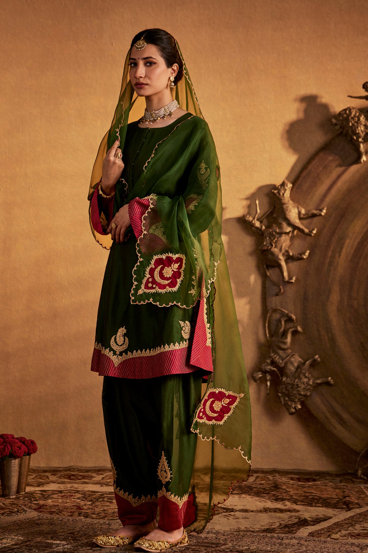 Deep Green Kurta Set