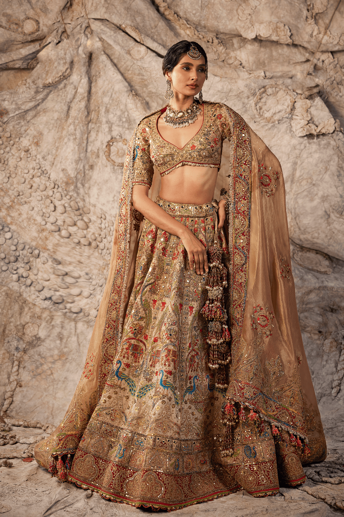 Burnished Gold Lehenga Set