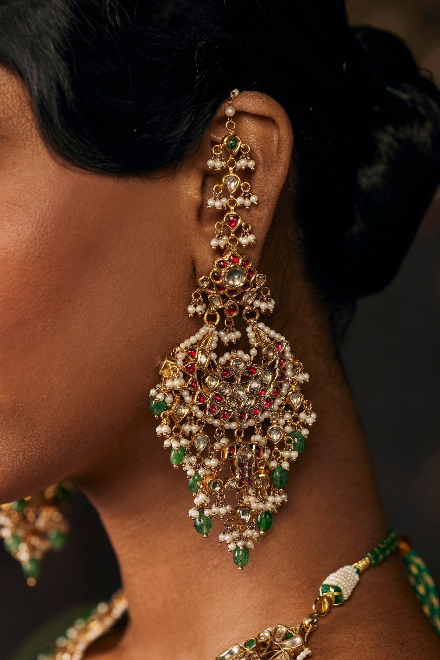 Mughal Jadau Chand Bali