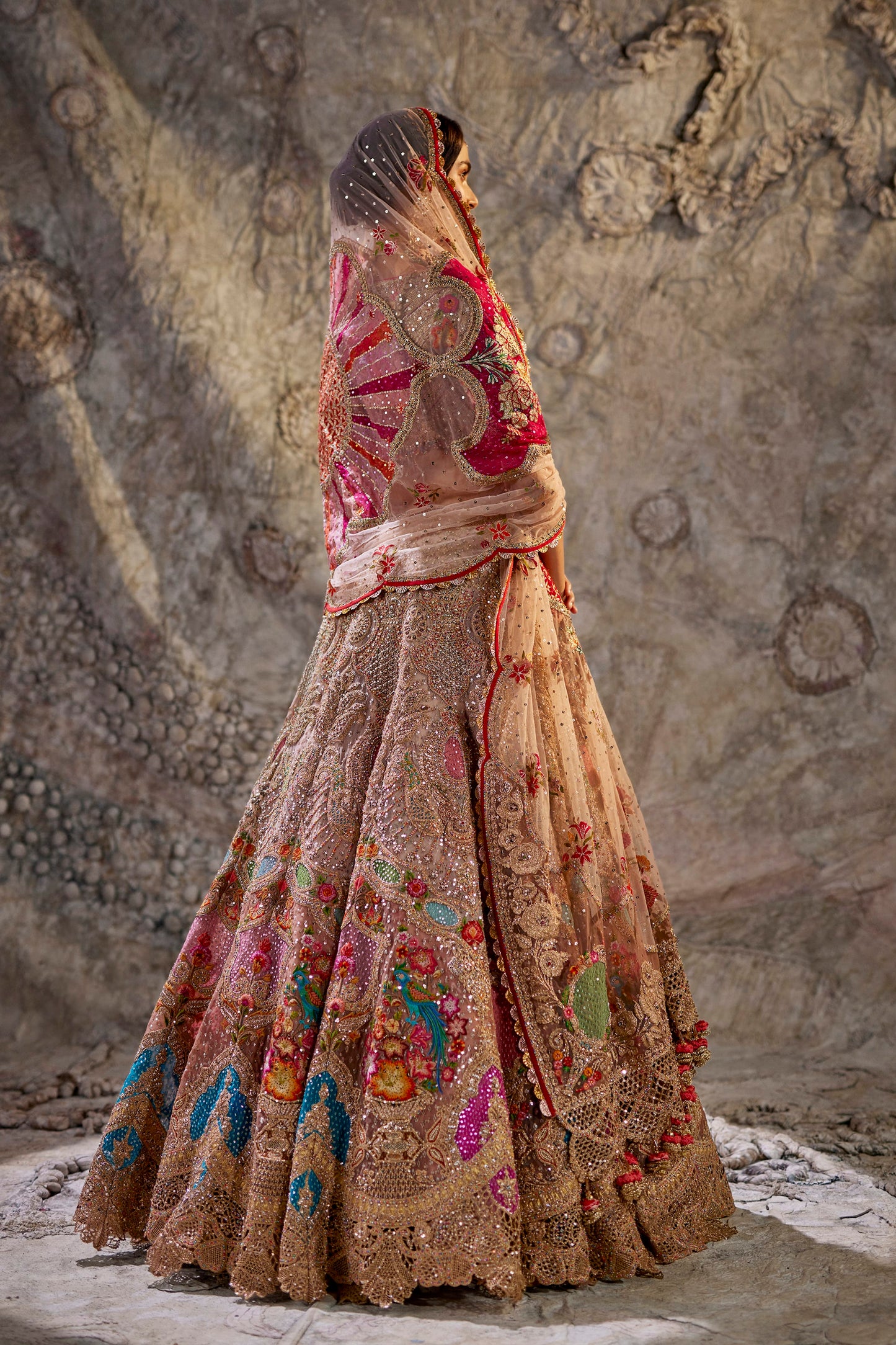 Earthy Peach Lehenga