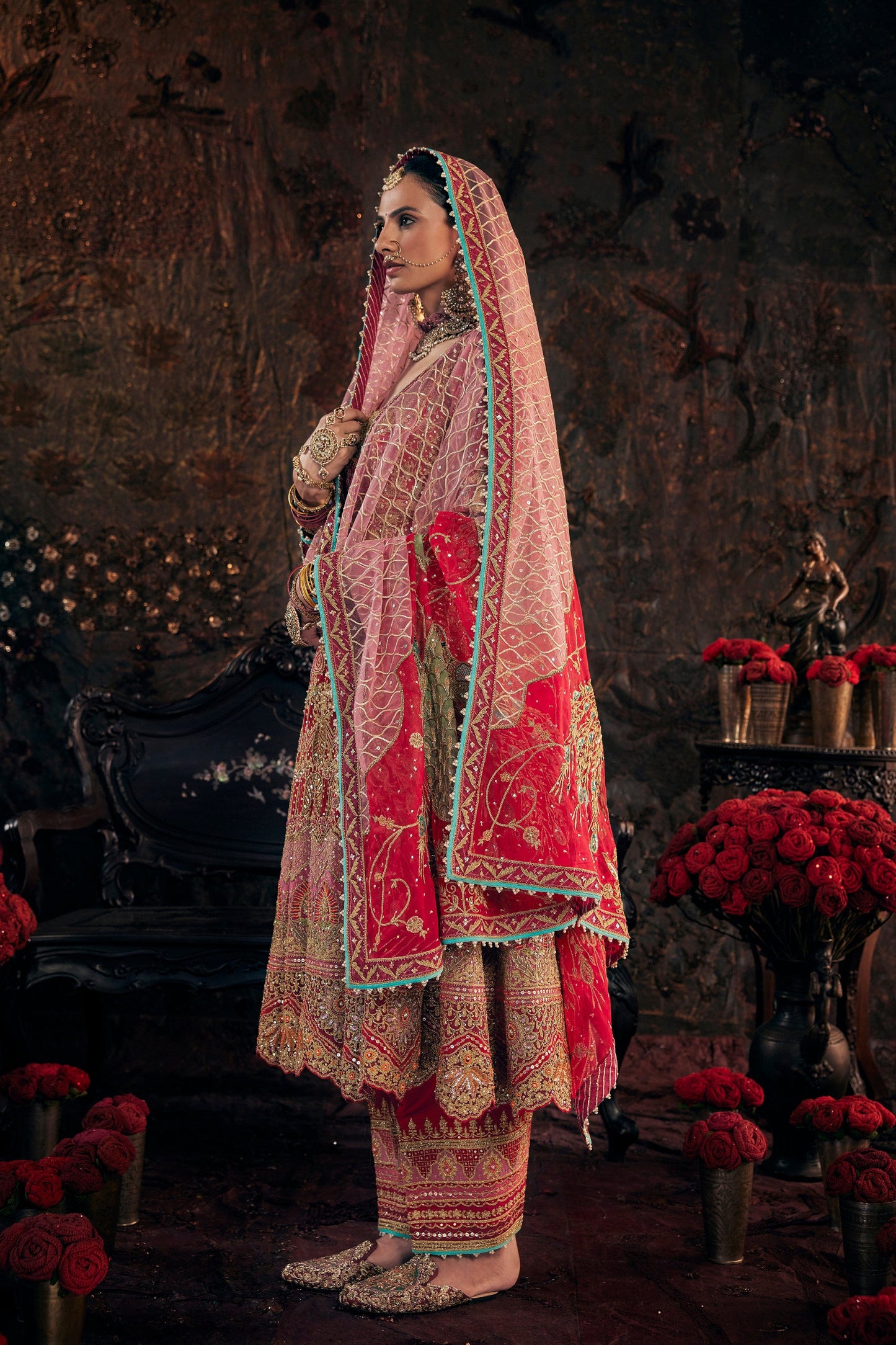 Ruby Red Kalidar Set