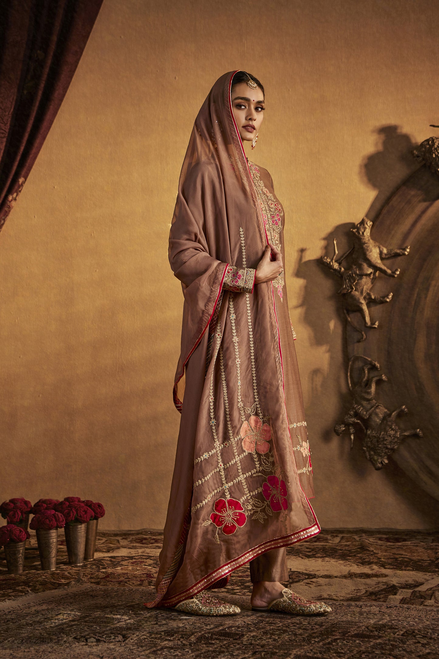 Burnt-Umber Kurta Set