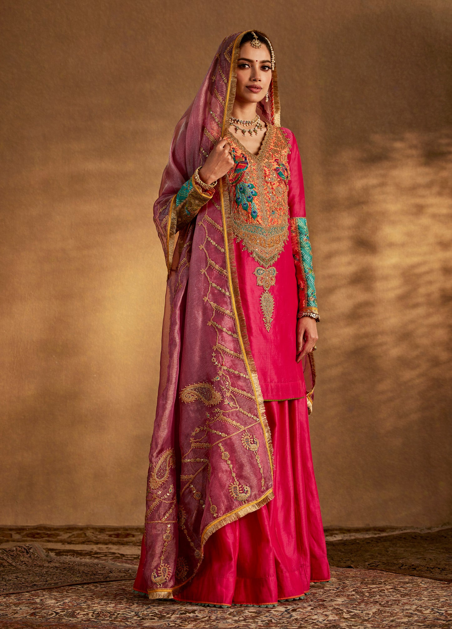Rani Pink Sharara Set