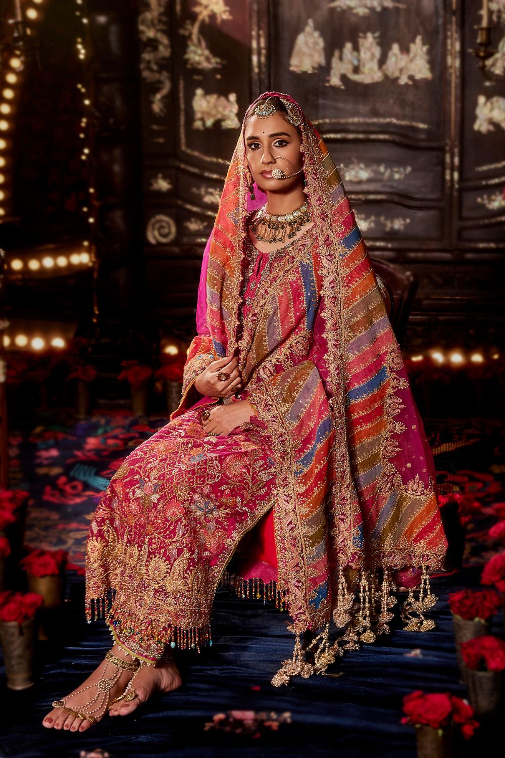 Rani Pink Kurta Set