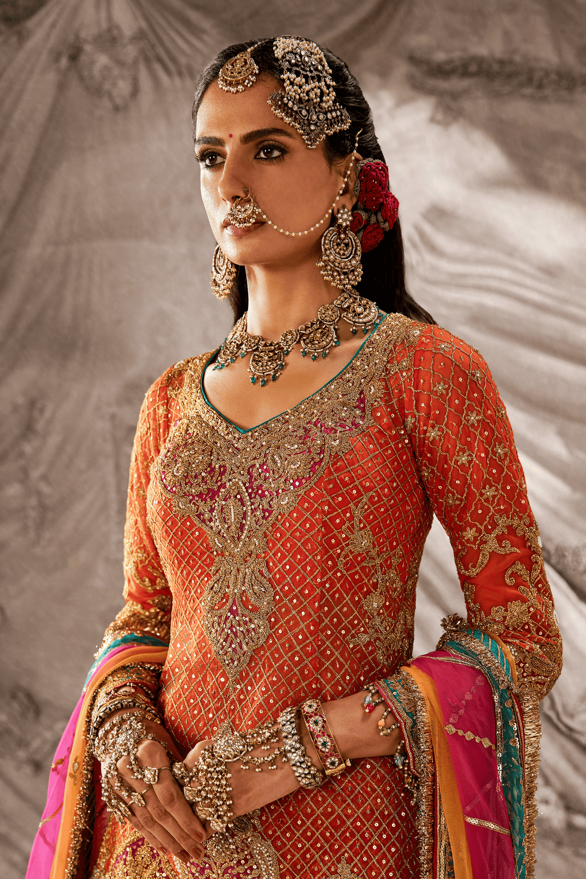 Orange Lehenga