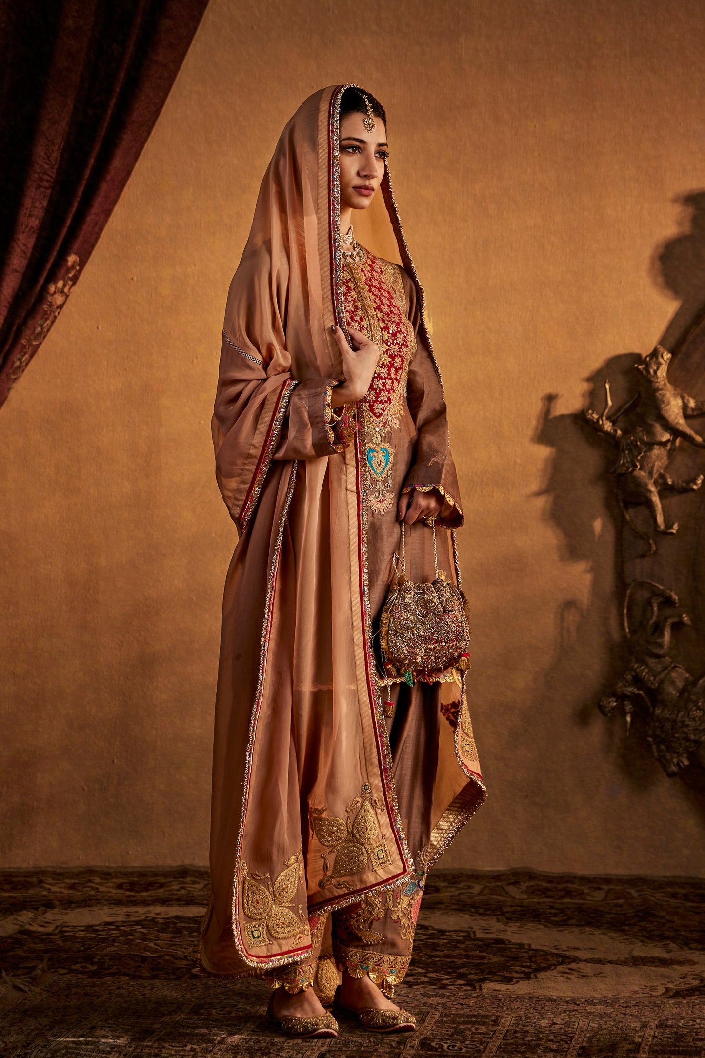 Pecan Brown Kurta Set