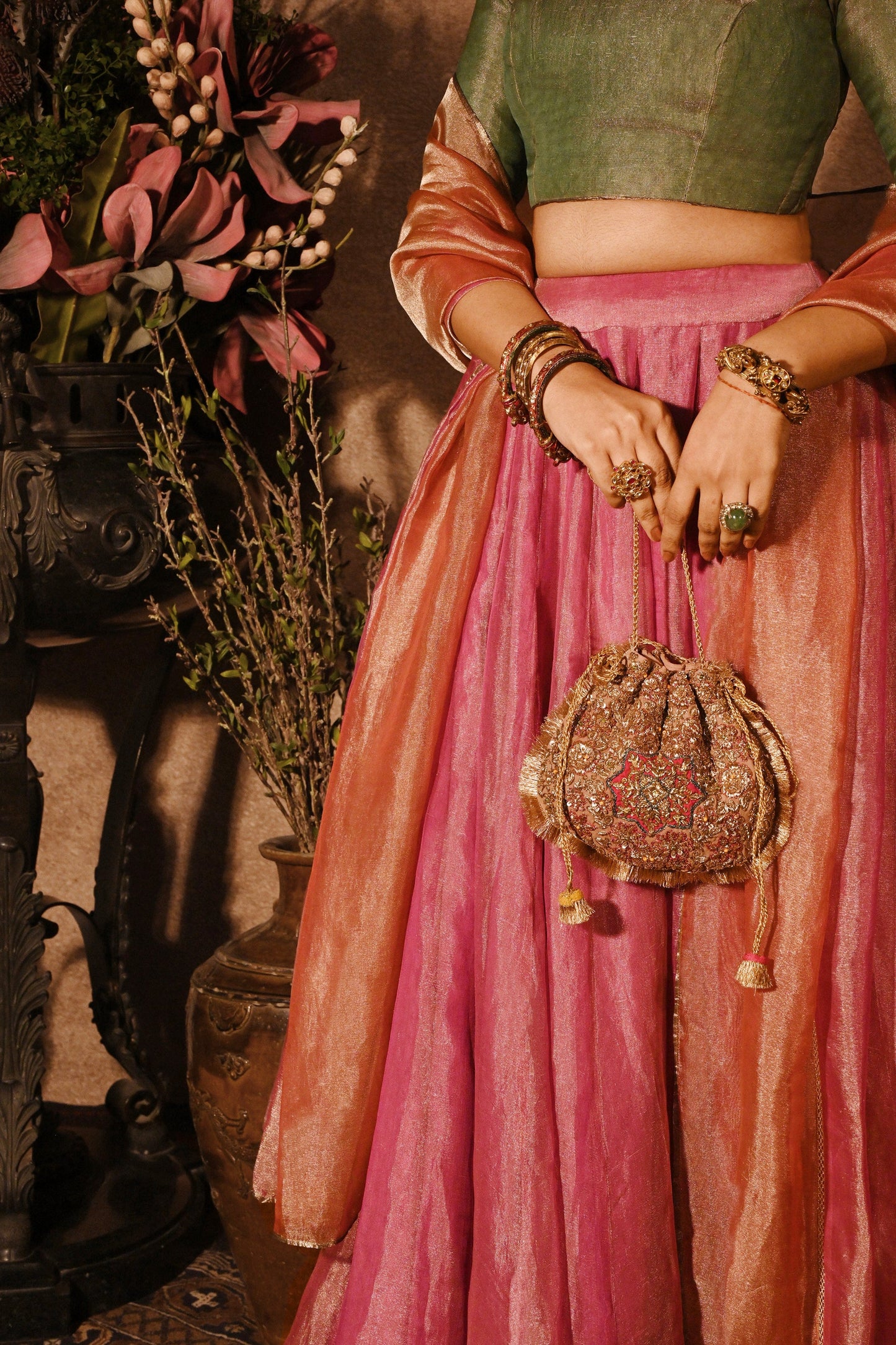 Blush Ruby Naqsh Noor Potli
