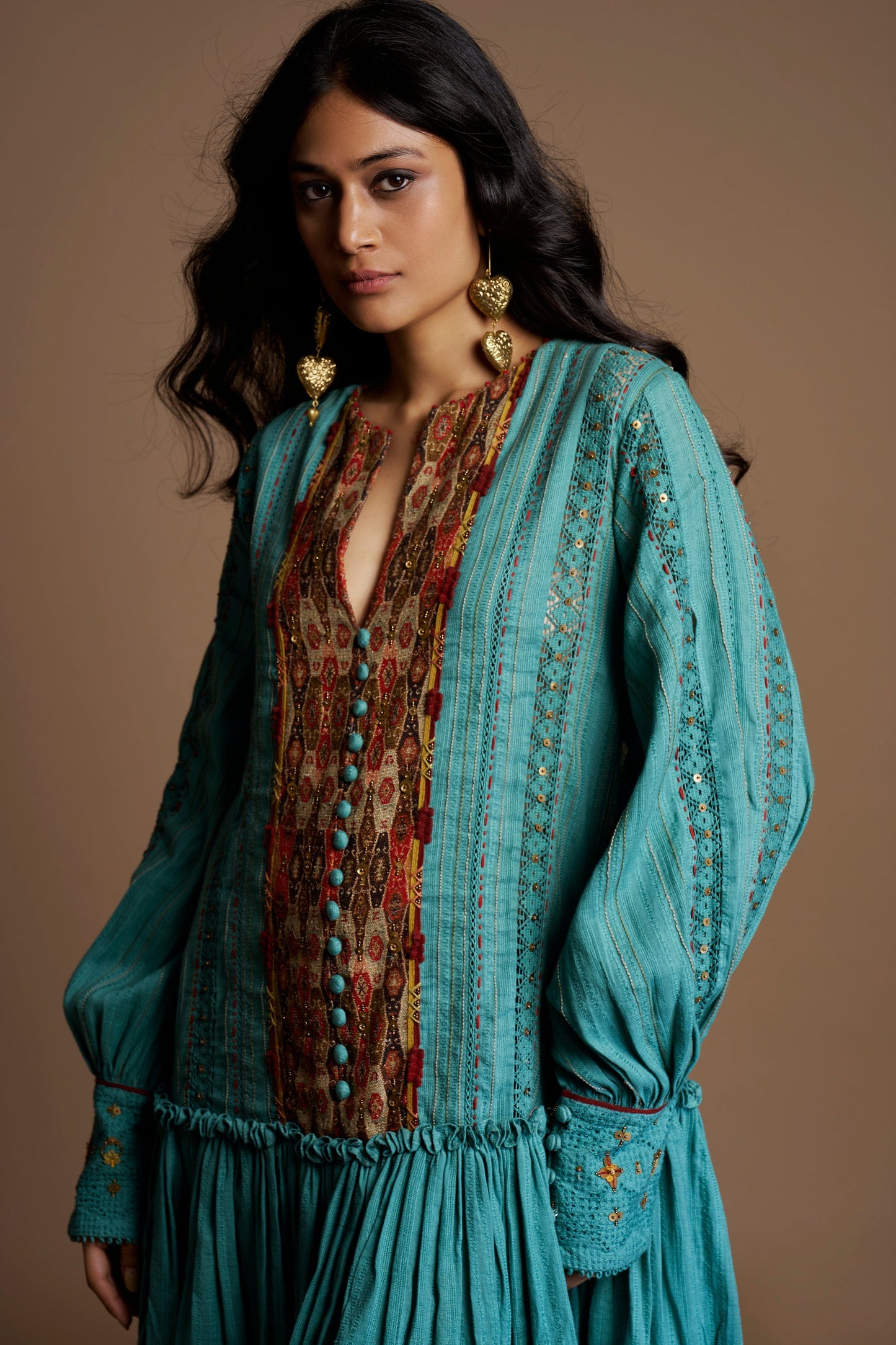 Backless Breeze Dress in Teal