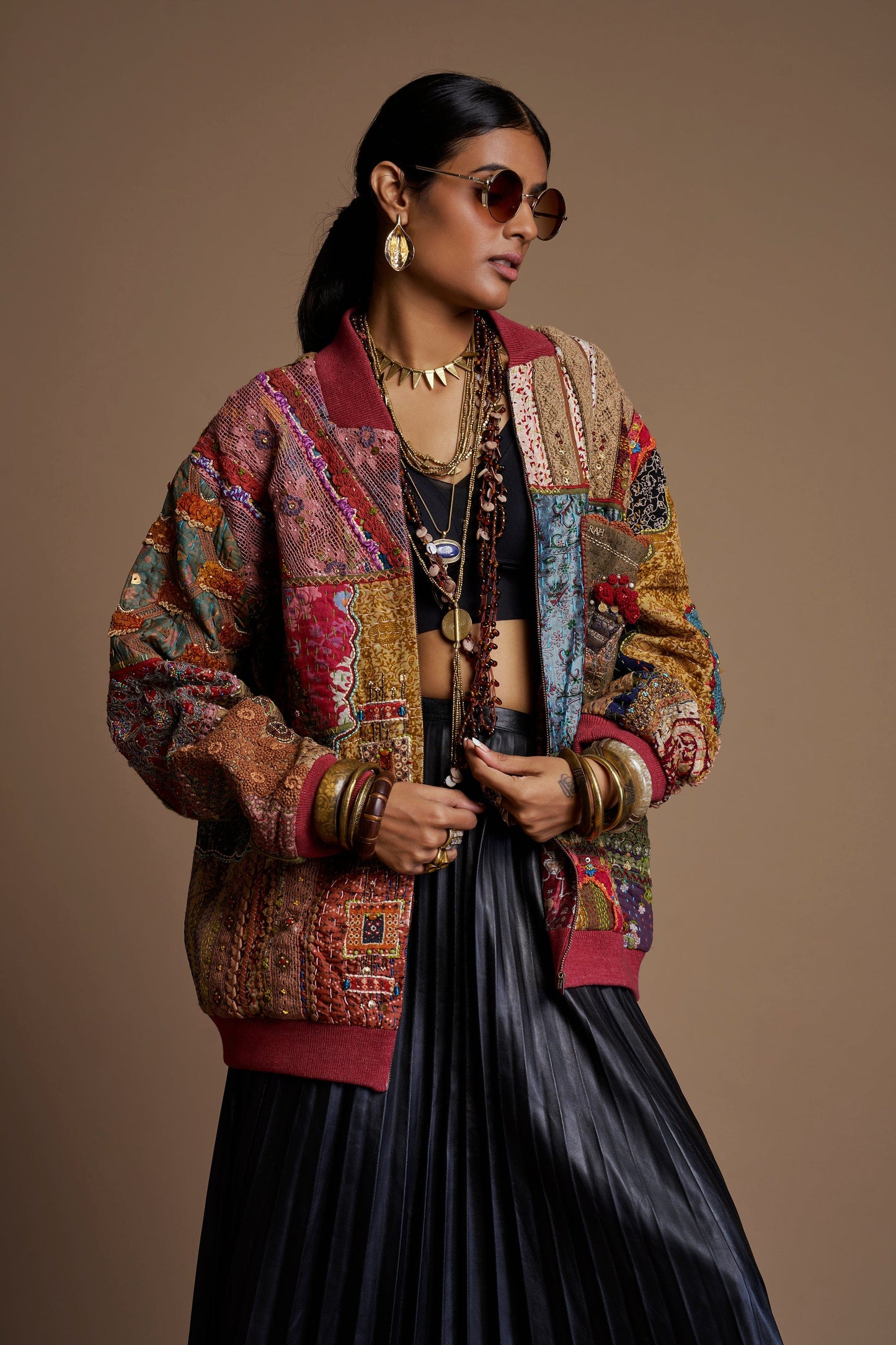 One of a Kind Ribbed Bomber Jacket