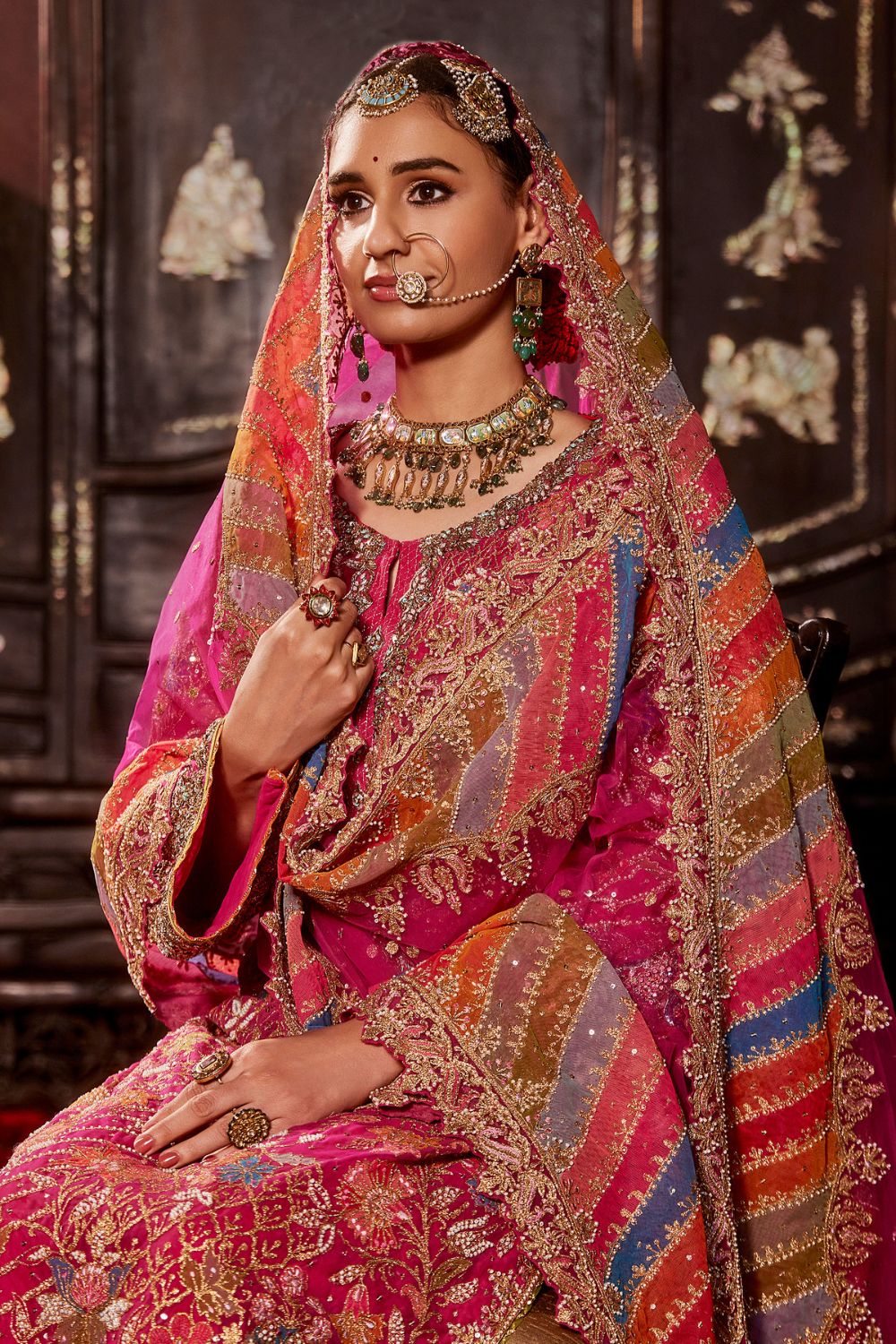 Rani Pink Kurta Set