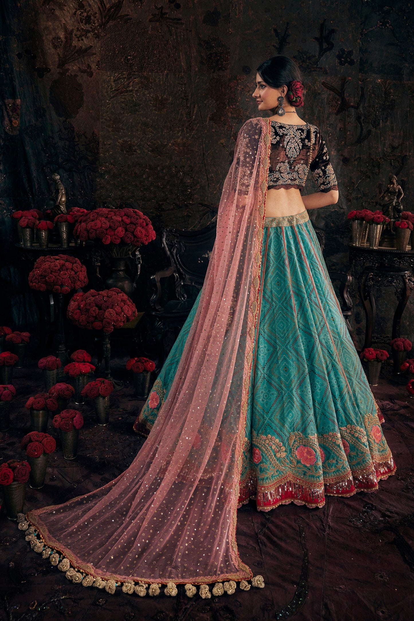 Turquoise Blue Lehenga