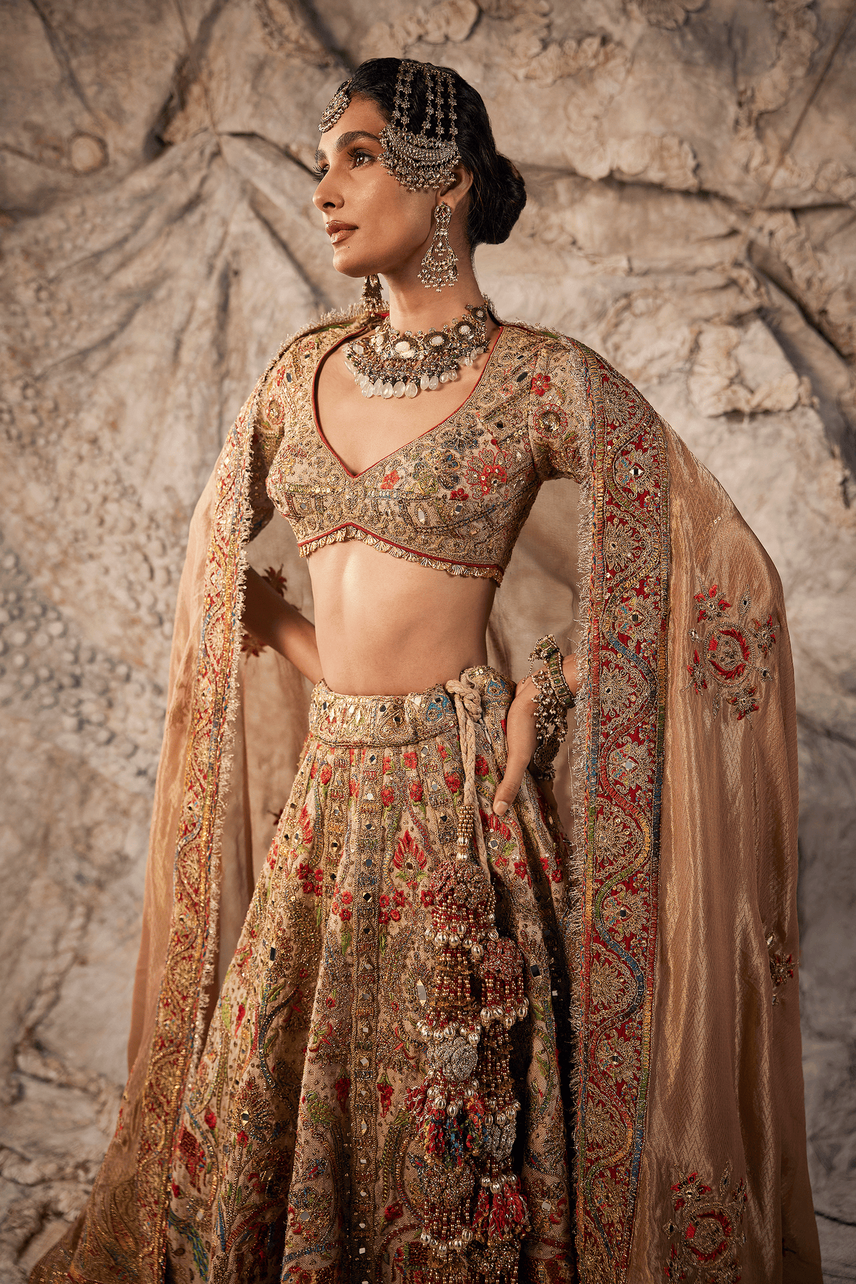 Burnished Gold Lehenga Set
