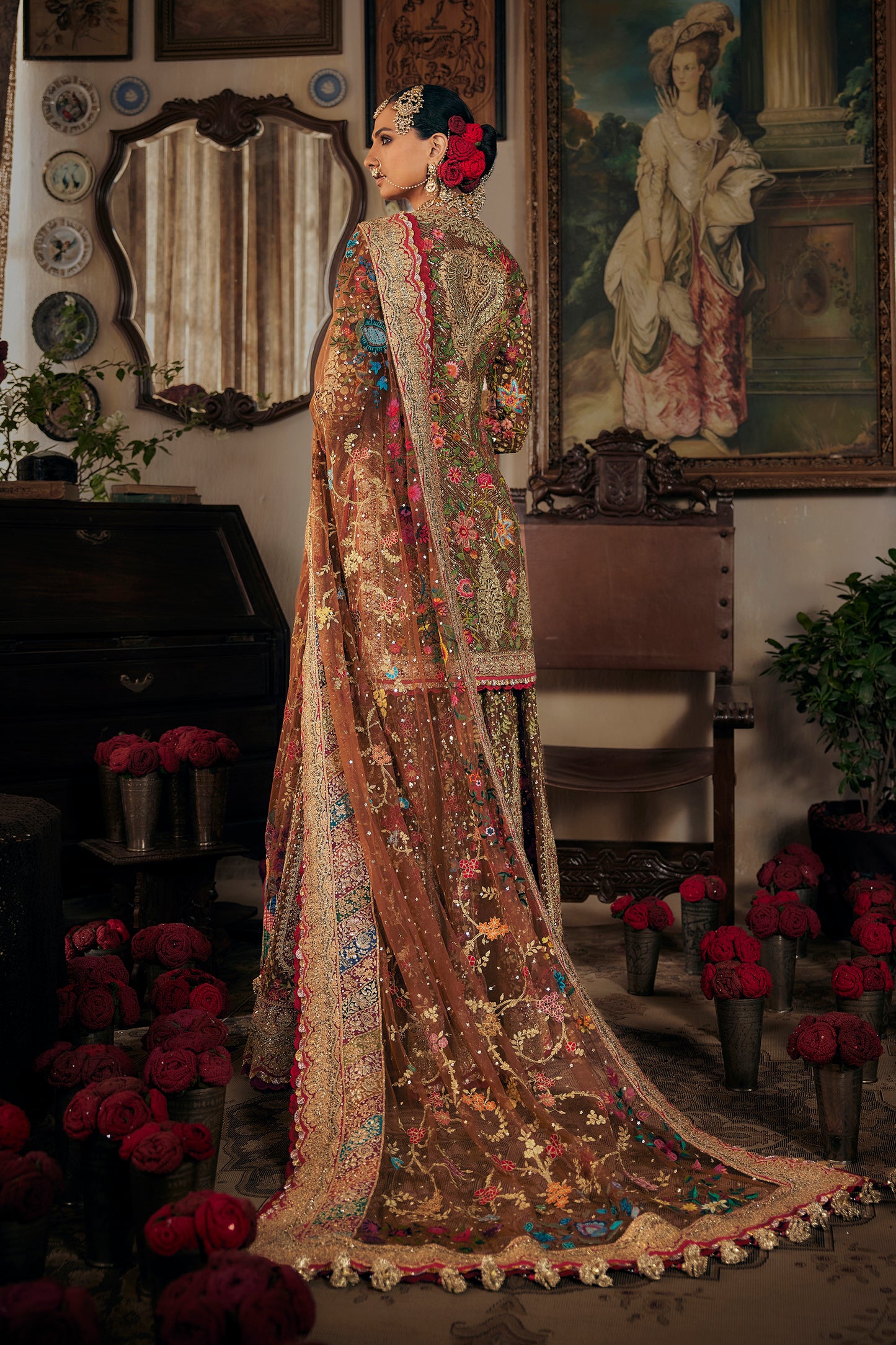 Earthy Cinnamon Sharara Set