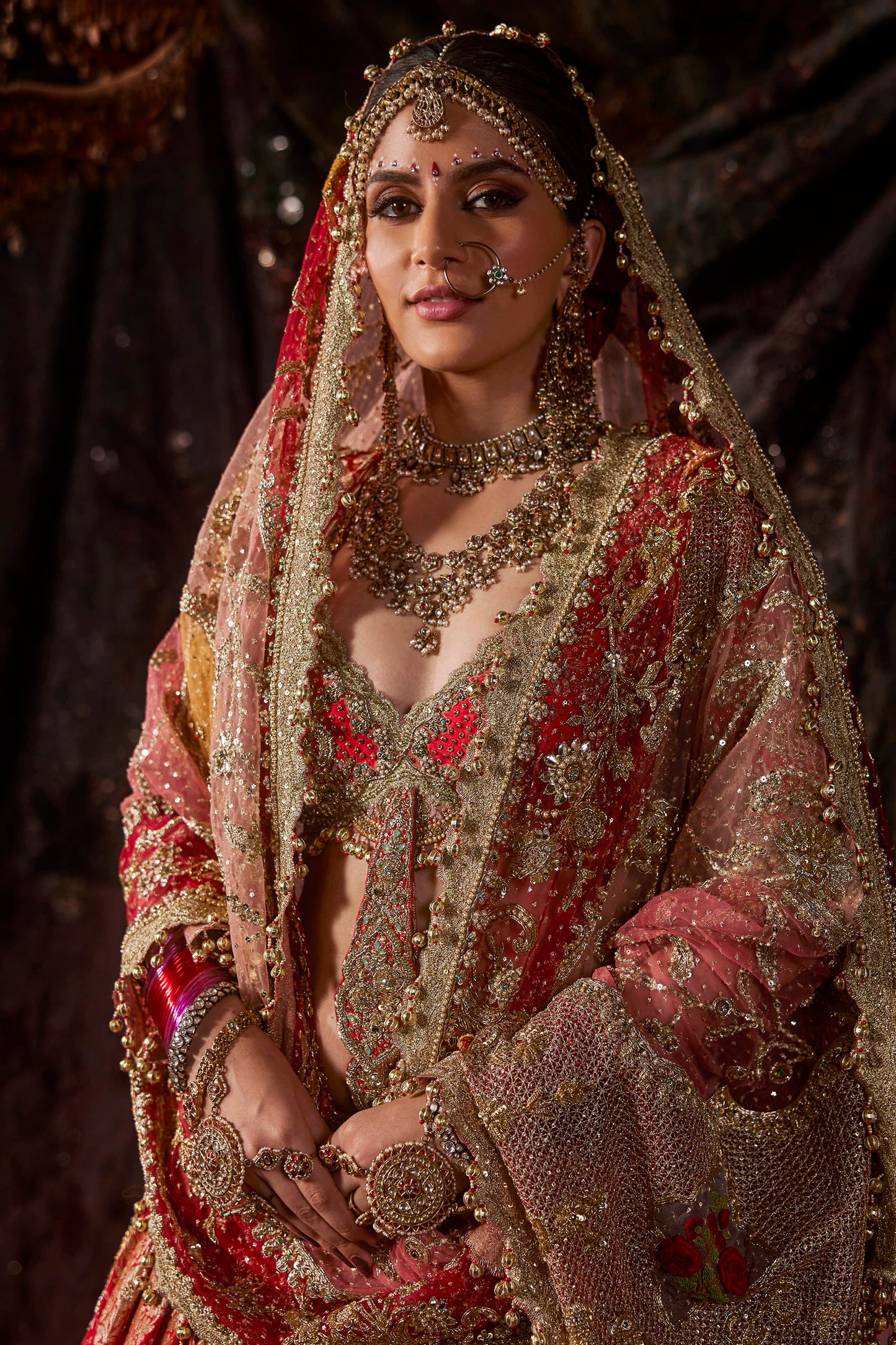 Lush Red Silk Lehenga