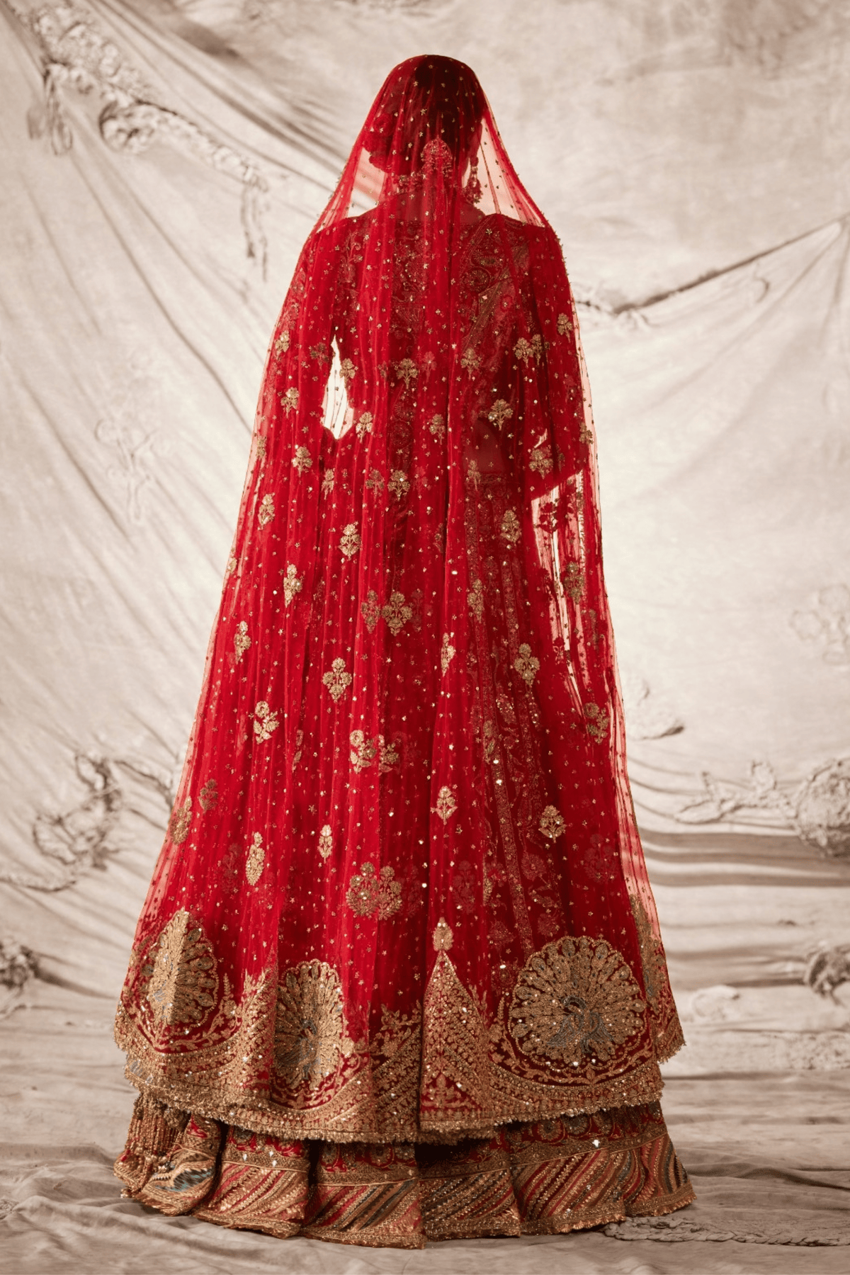Deep Red Lehenga
