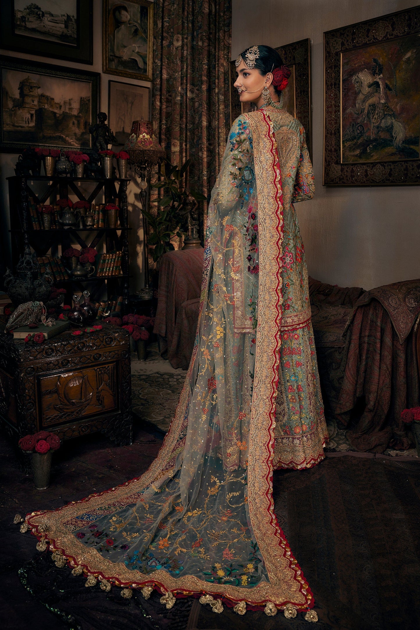 Pale Blue Kurti-Sharara Set