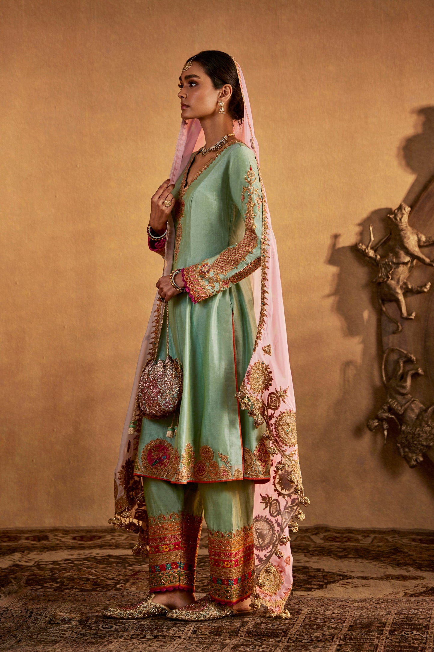 Frosted Blue Kurta Set