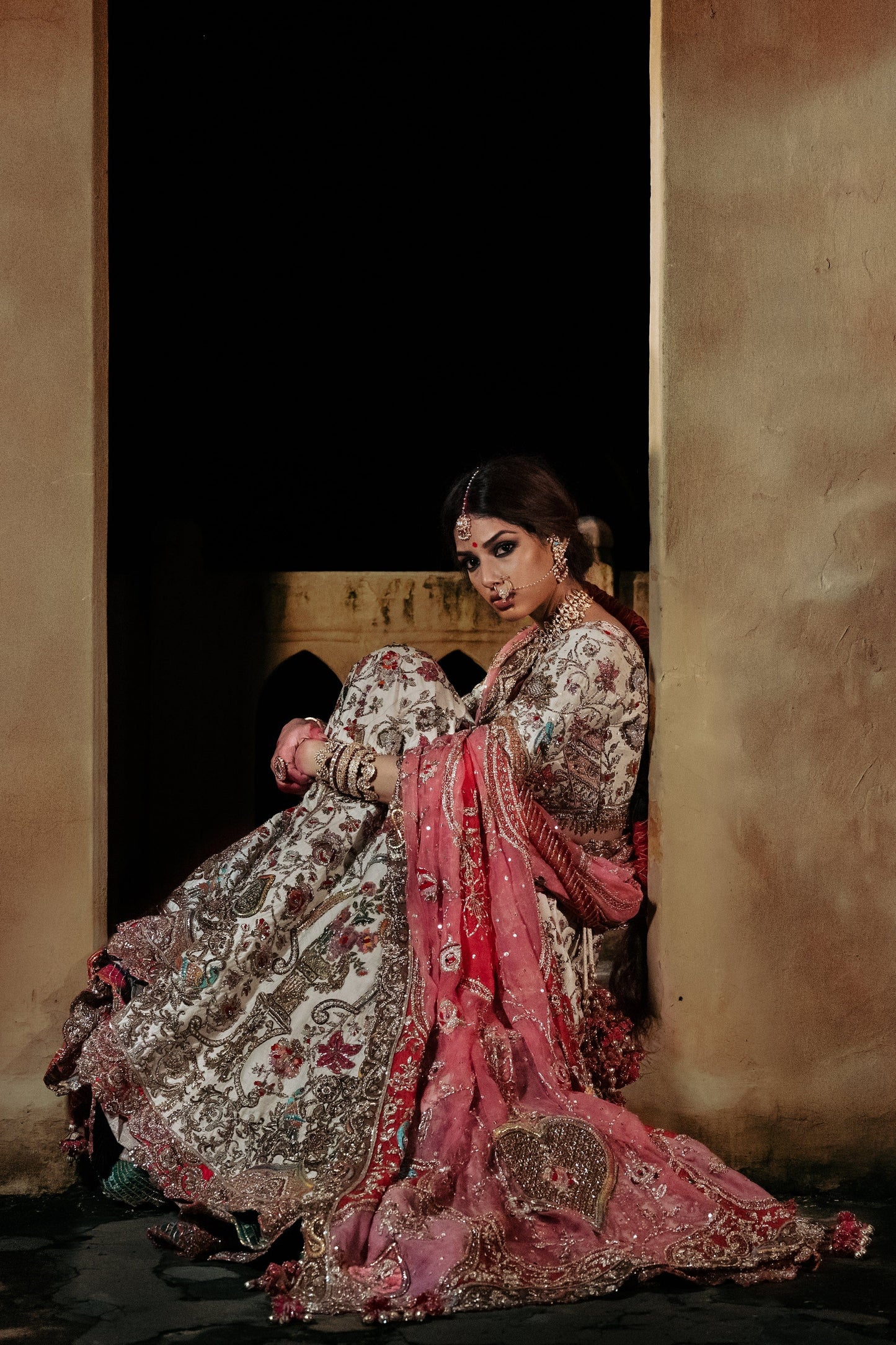 Ivory Silk Lehenga