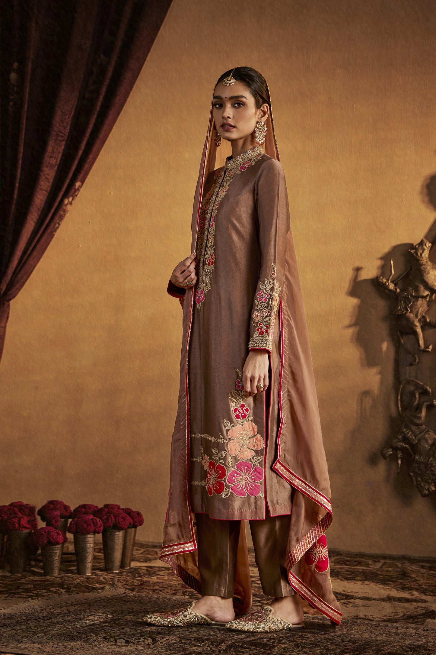 Burnt-Umber Kurta Set