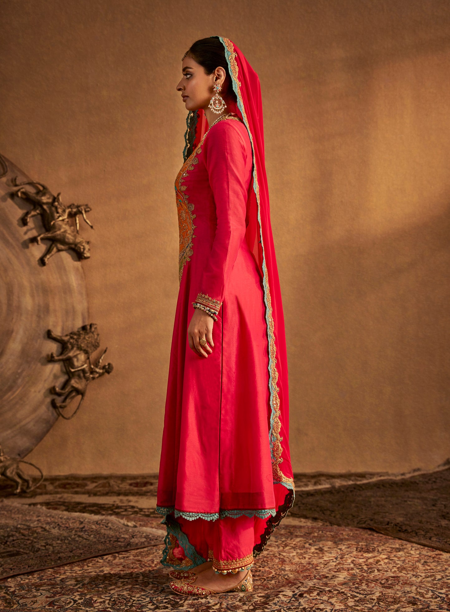 Rani Pink Kurta Set