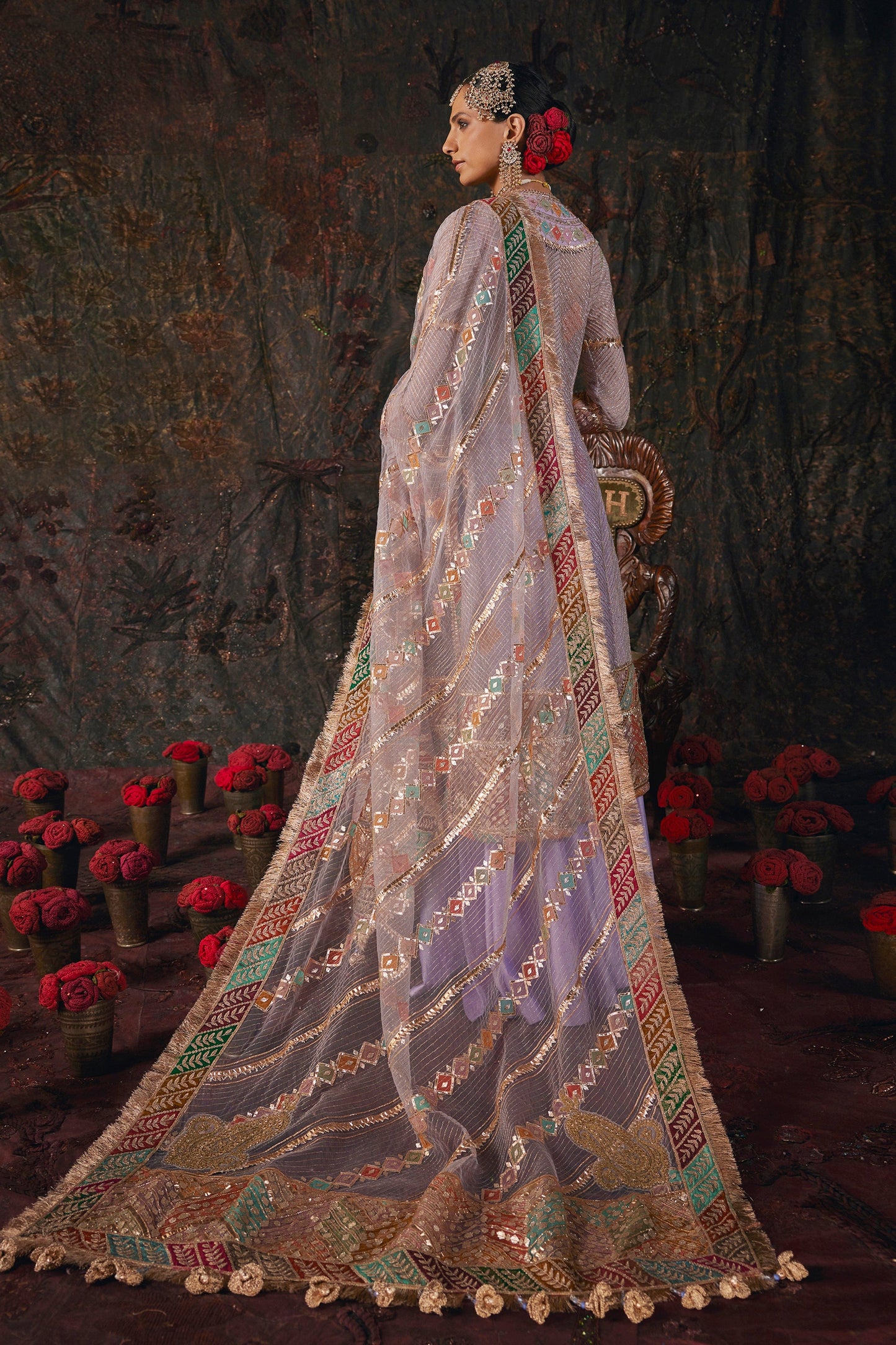 Frosted Lilac Kurti-Sharara Set