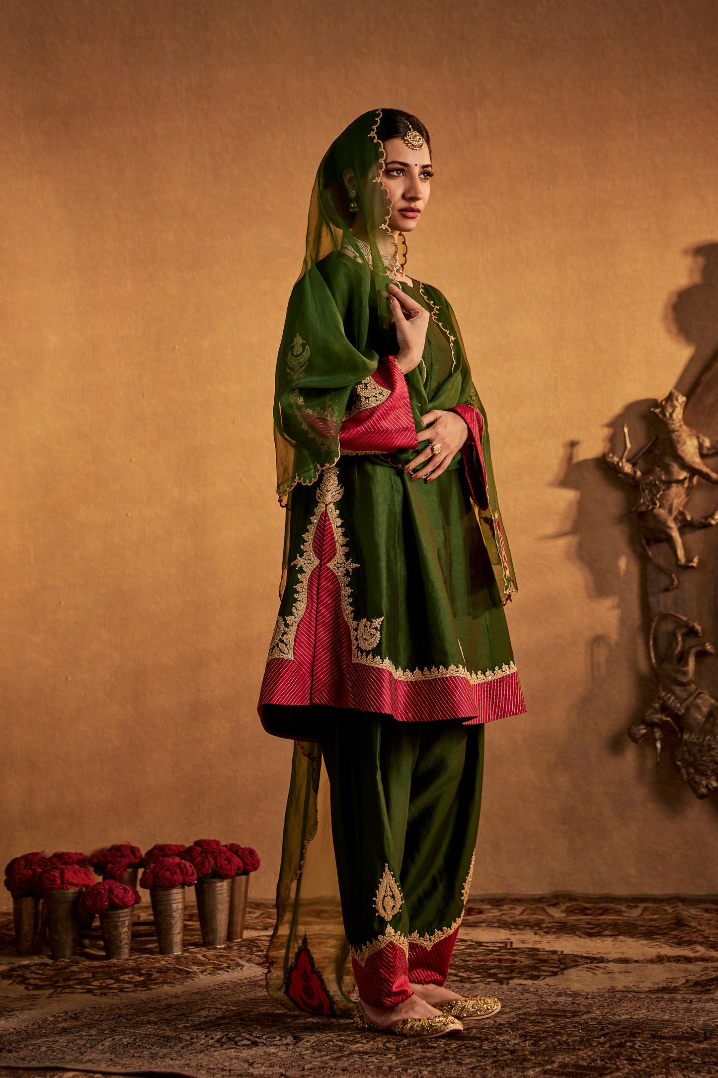 Deep Green Kurta Set