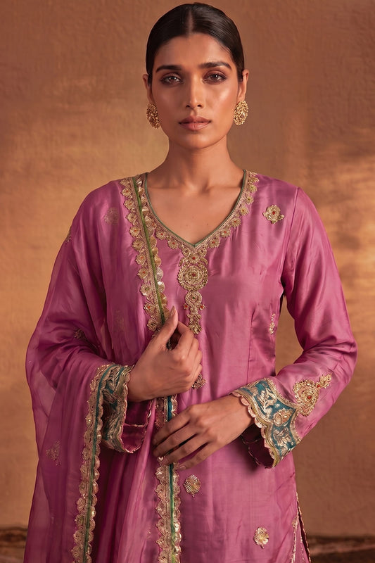 Vintage Pink Sharara Set