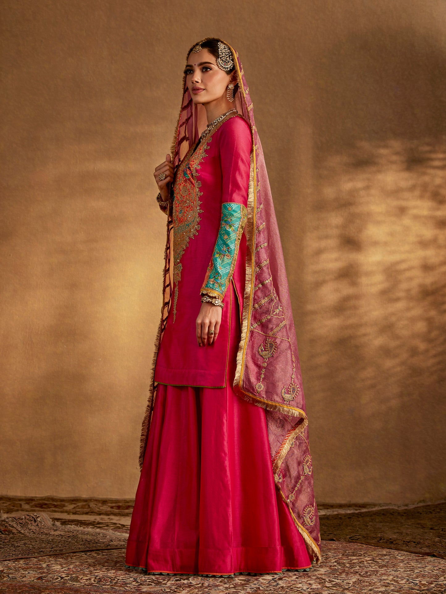 Rani Pink Sharara Set