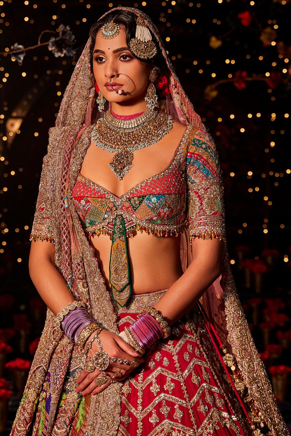 Pomegranate Vase of Plenty  Lehenga Set