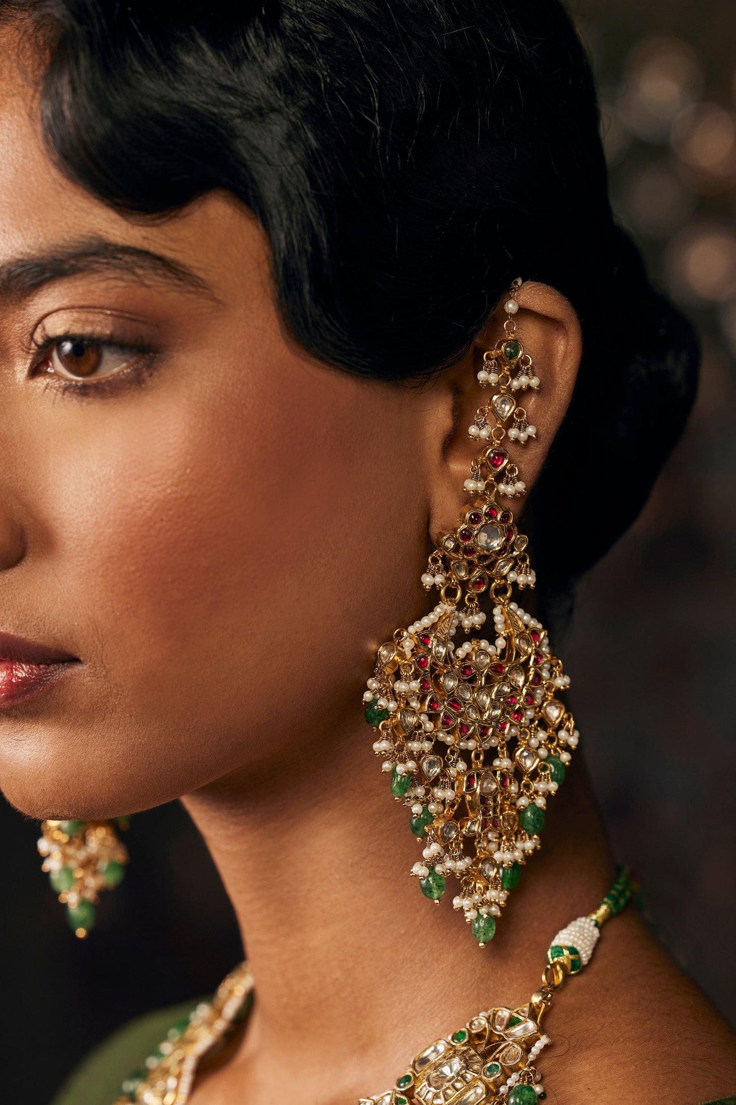 Mughal Jadau Chand Bali