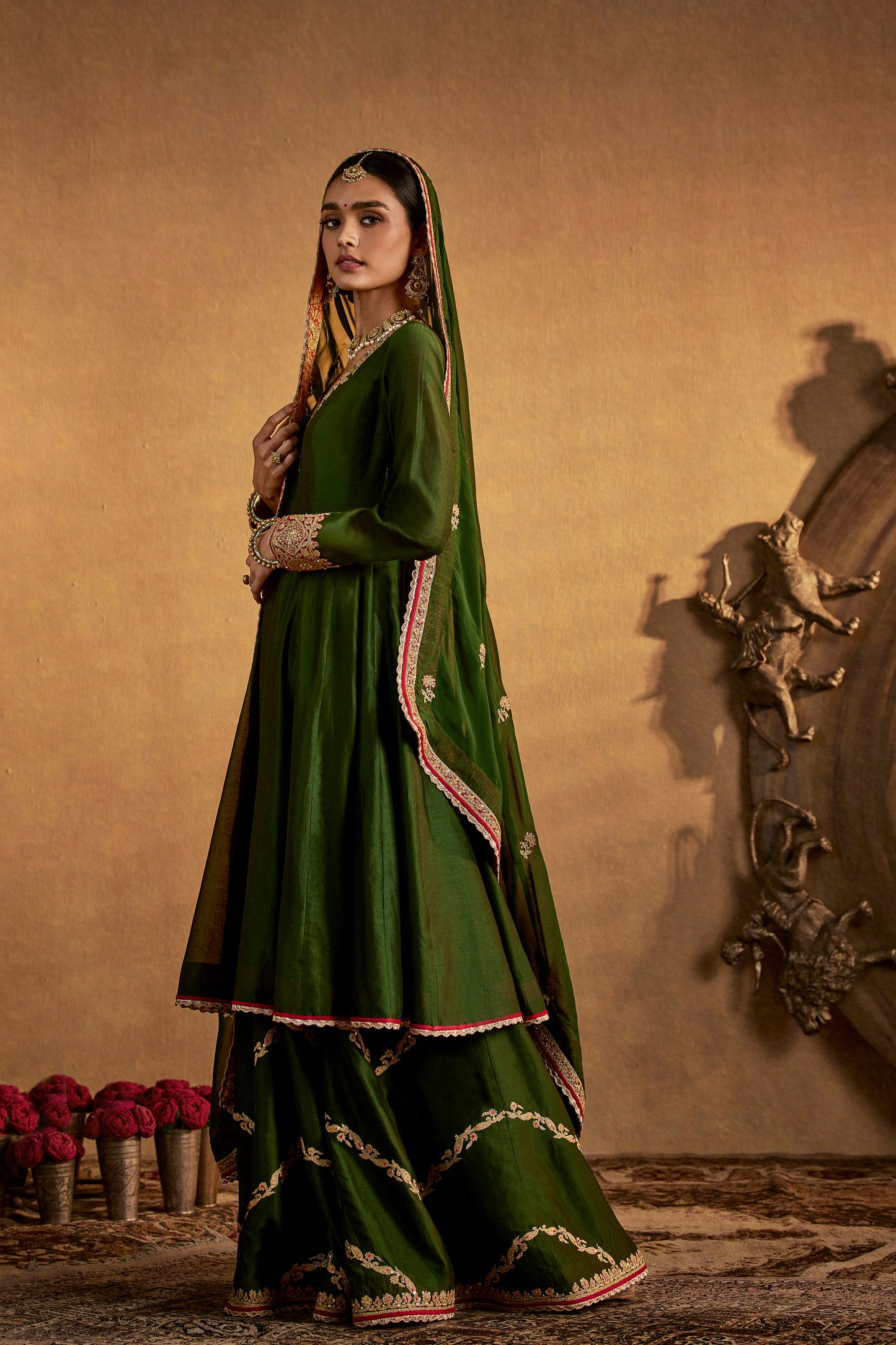 Juniper Green Sharara Set
