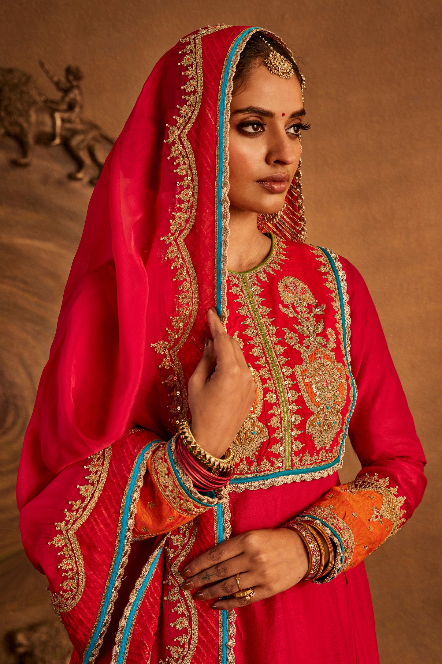Rani Pink Kalidar Set