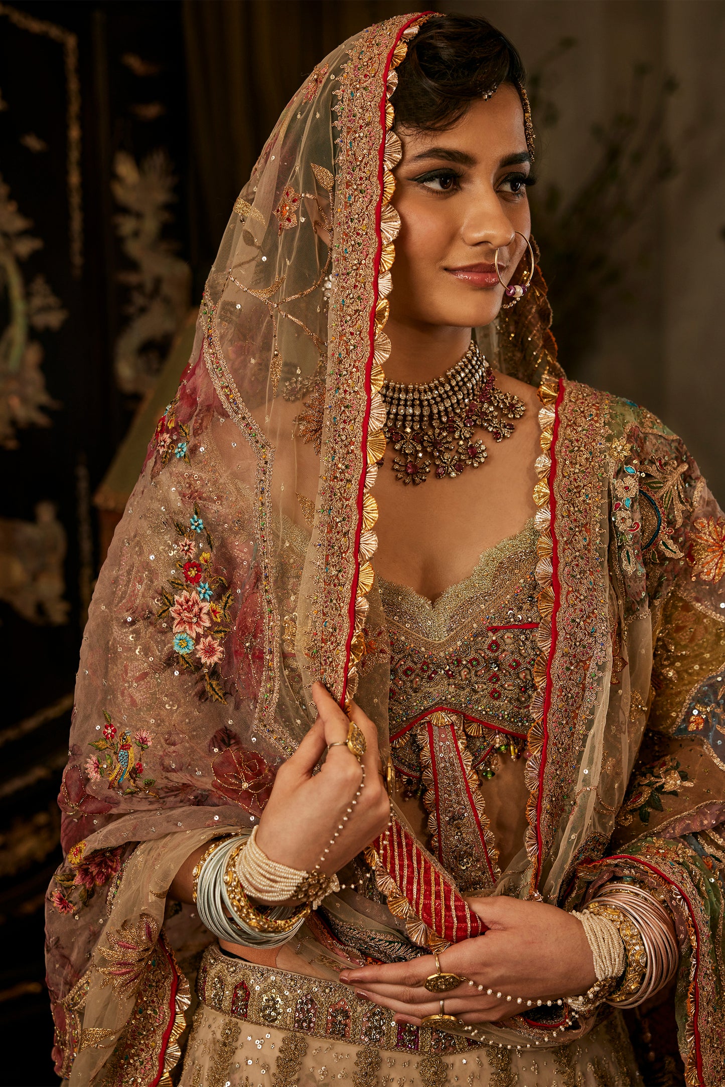 Ivory Mahal Lehenga