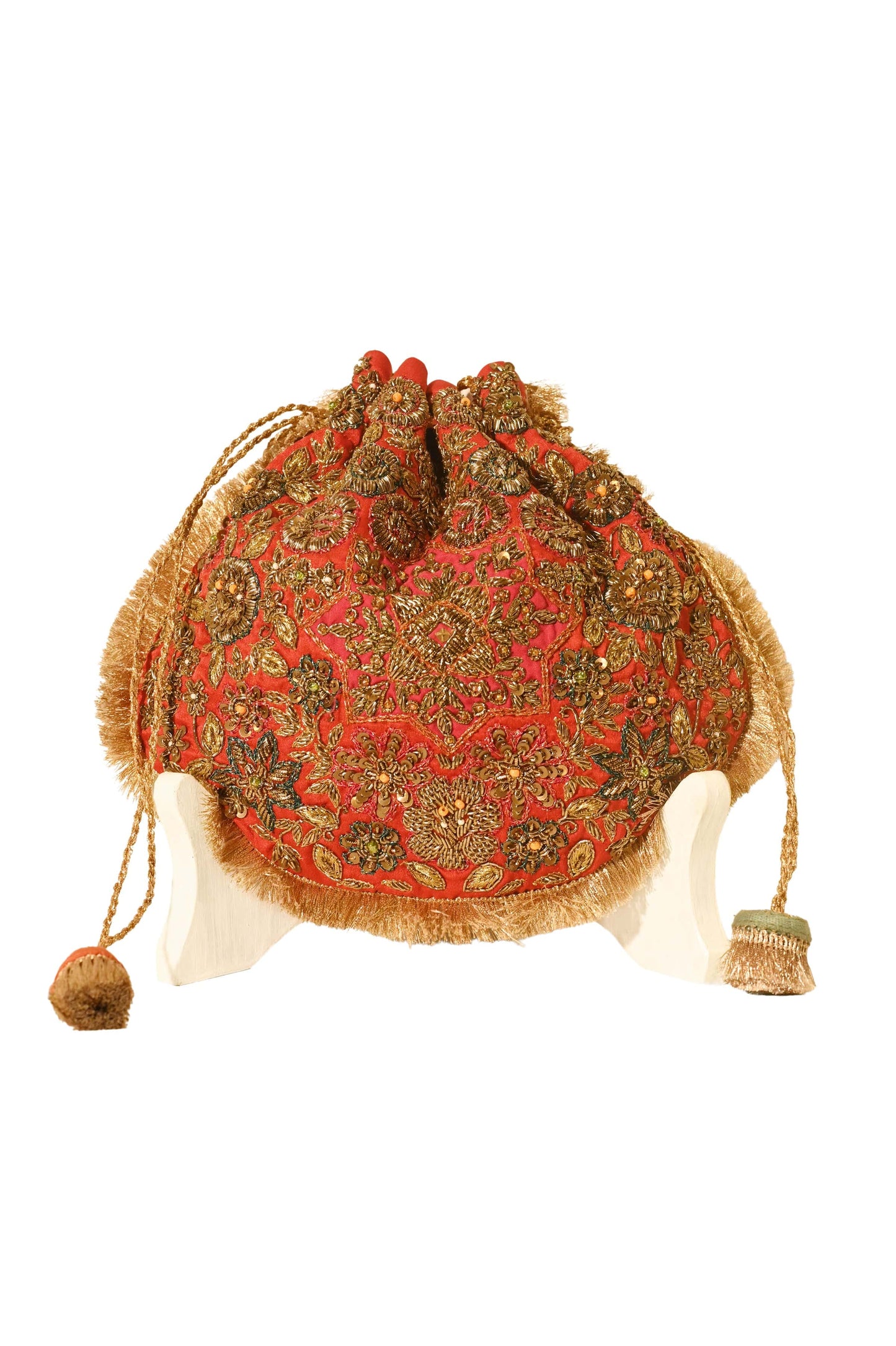 Rani-Hued Red Naqsh Noor Potli