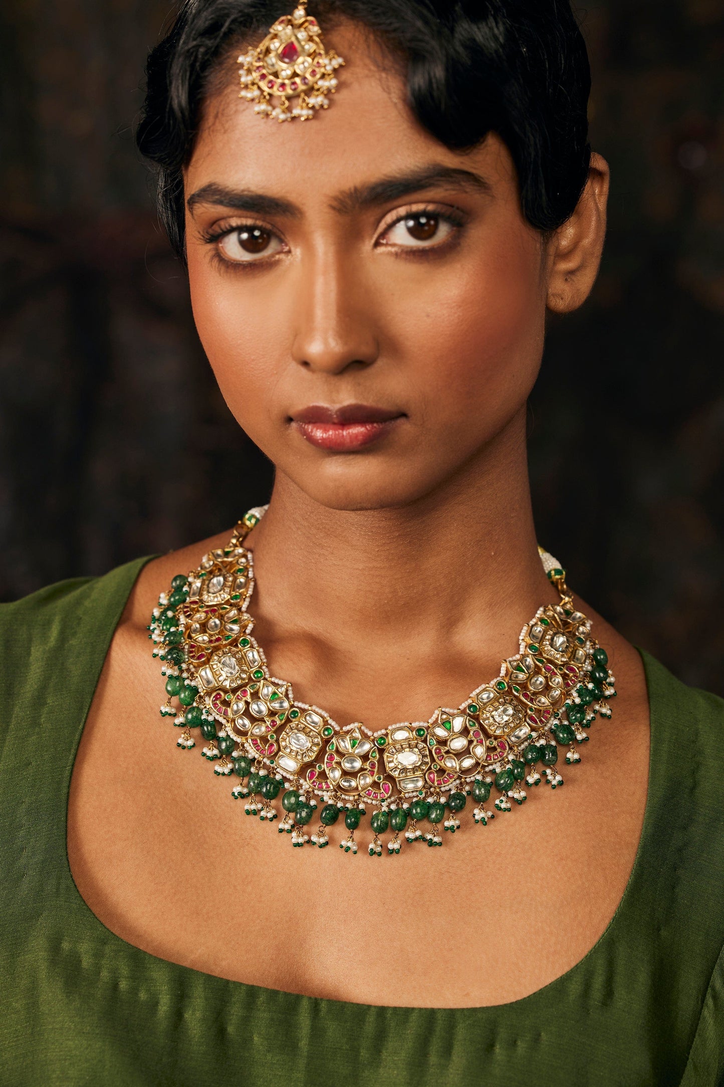 Mughal Panna Jadau Choker