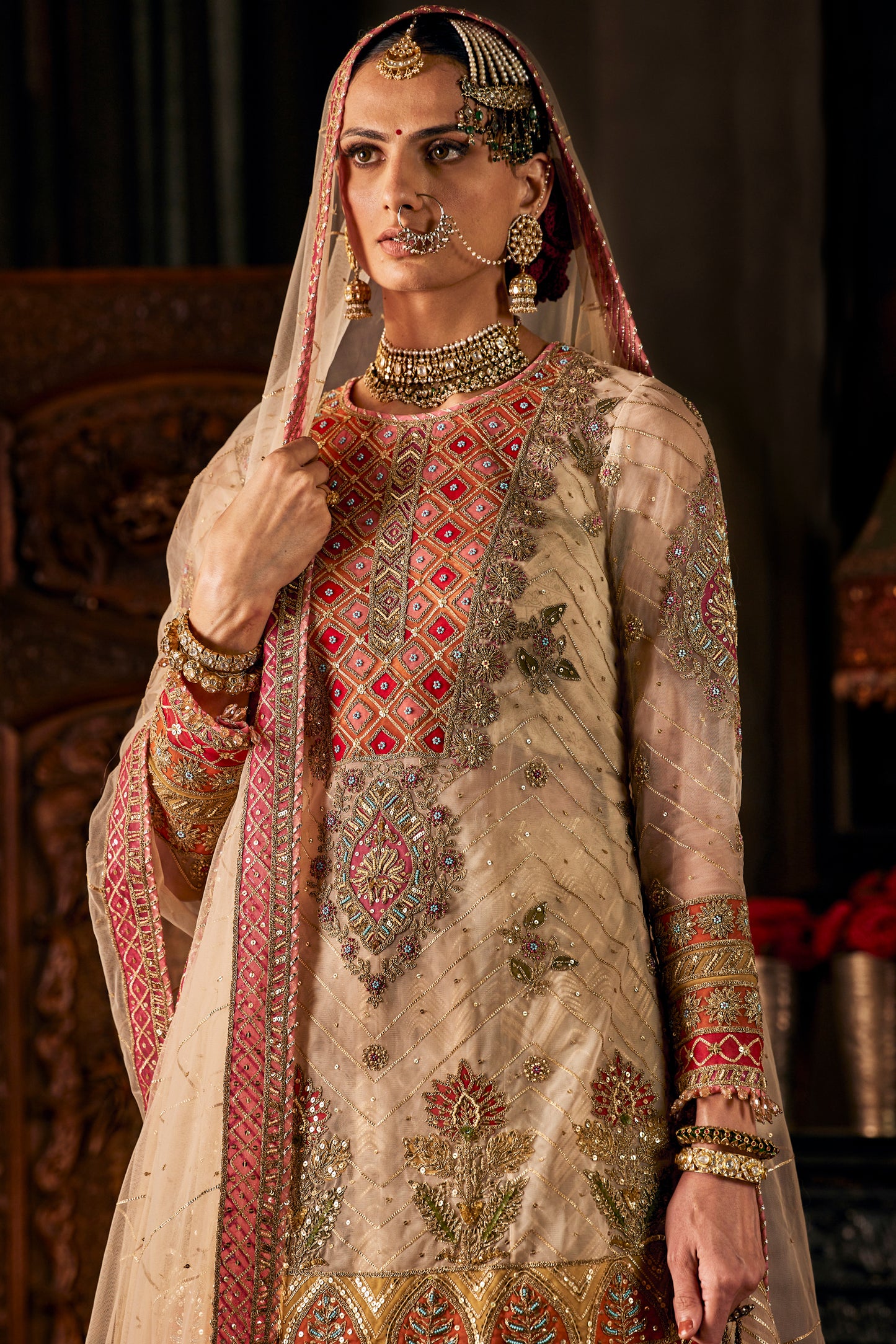 Ivory Tulle Sharara
