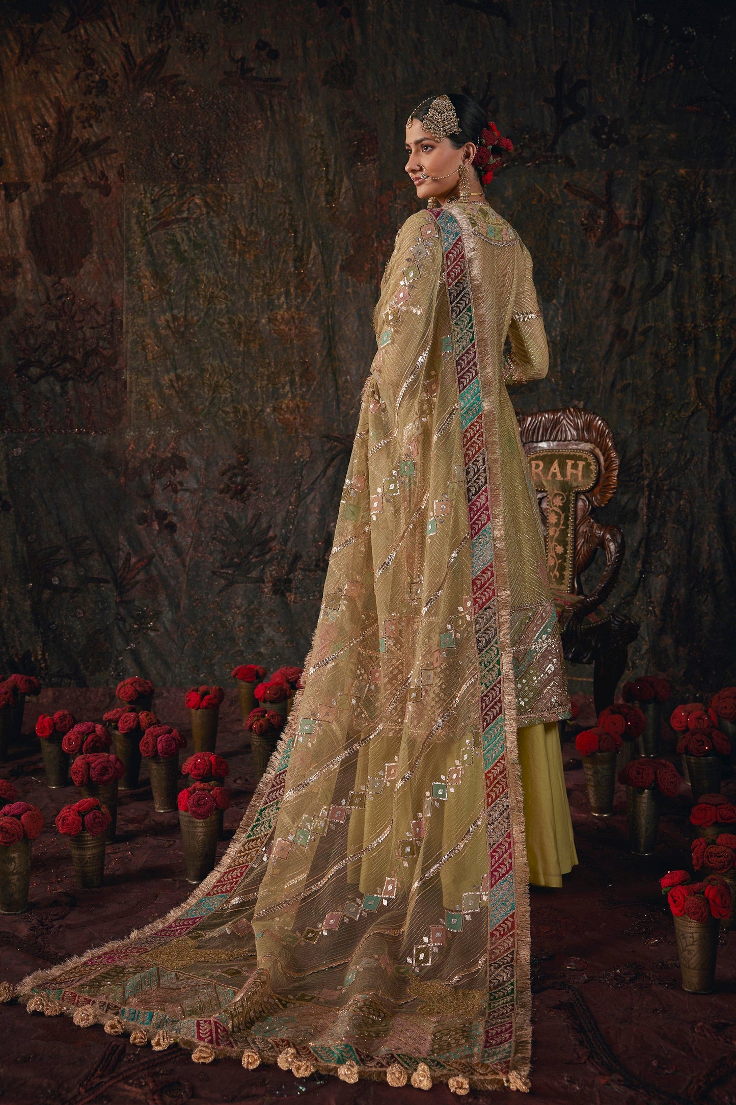 Frosted Pistachio Kurti-Sharara Set