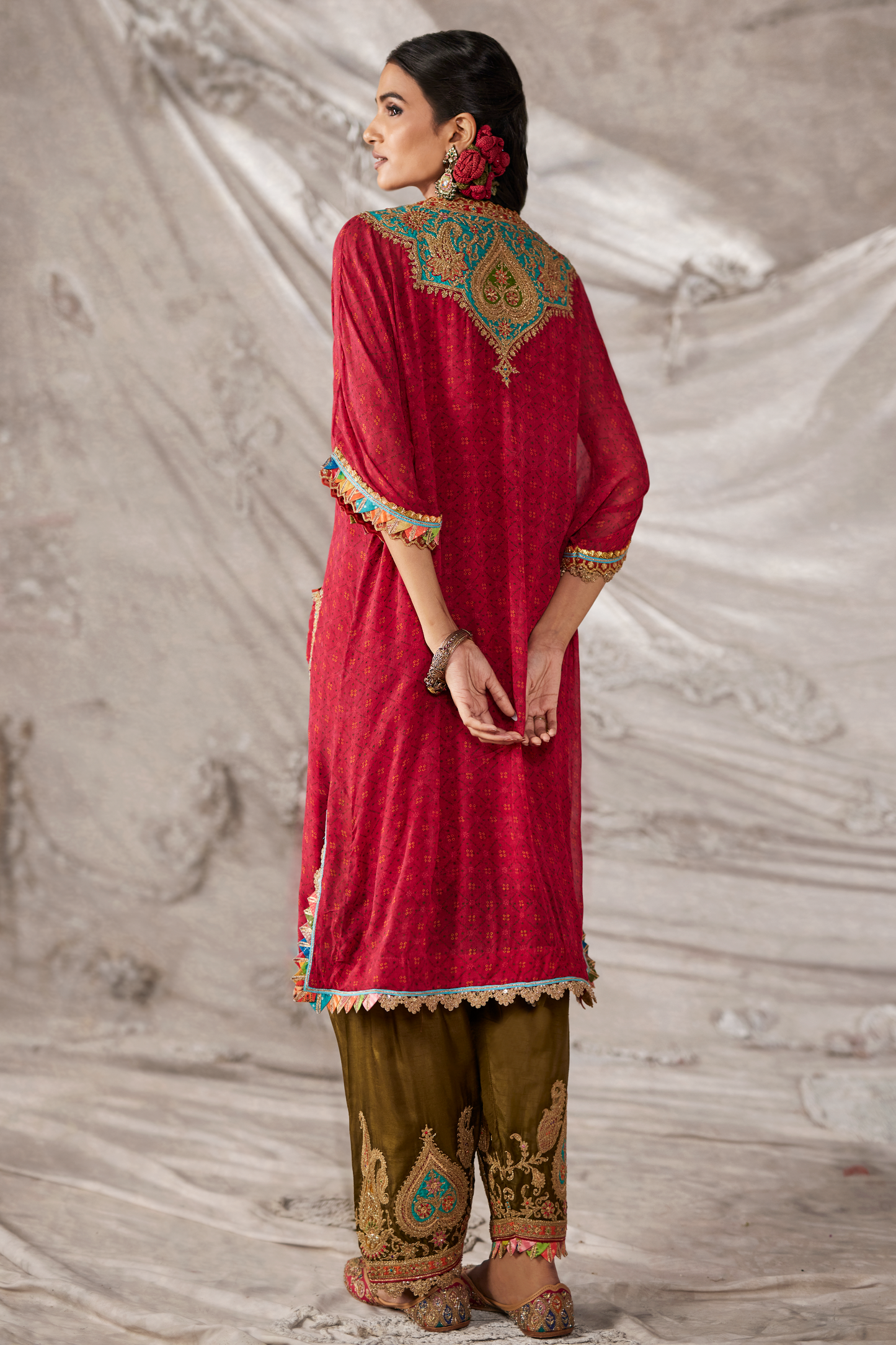 Rani Pink Kaftan Set