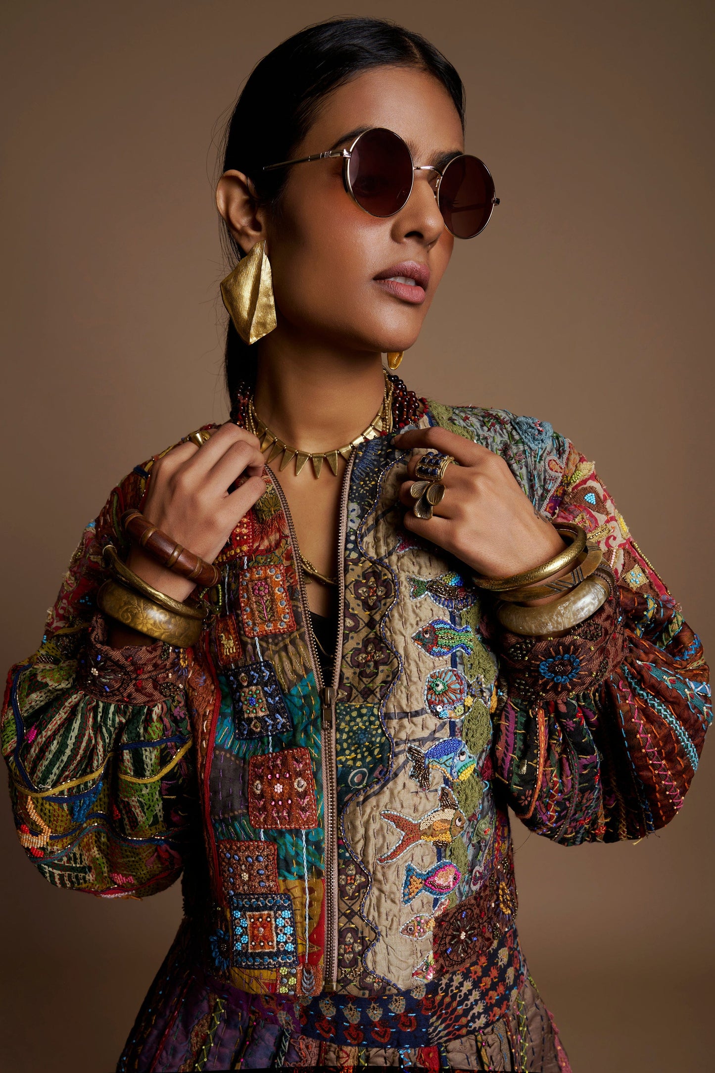 Cropped Bomber Jacket