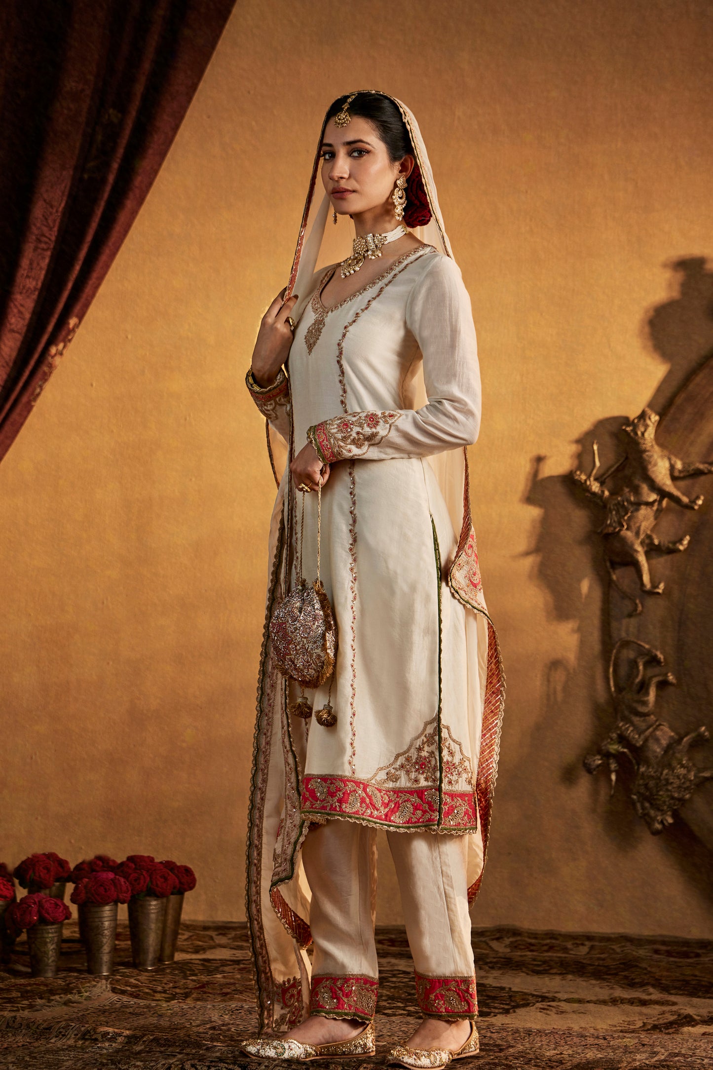Ivory Straight Kurta Set
