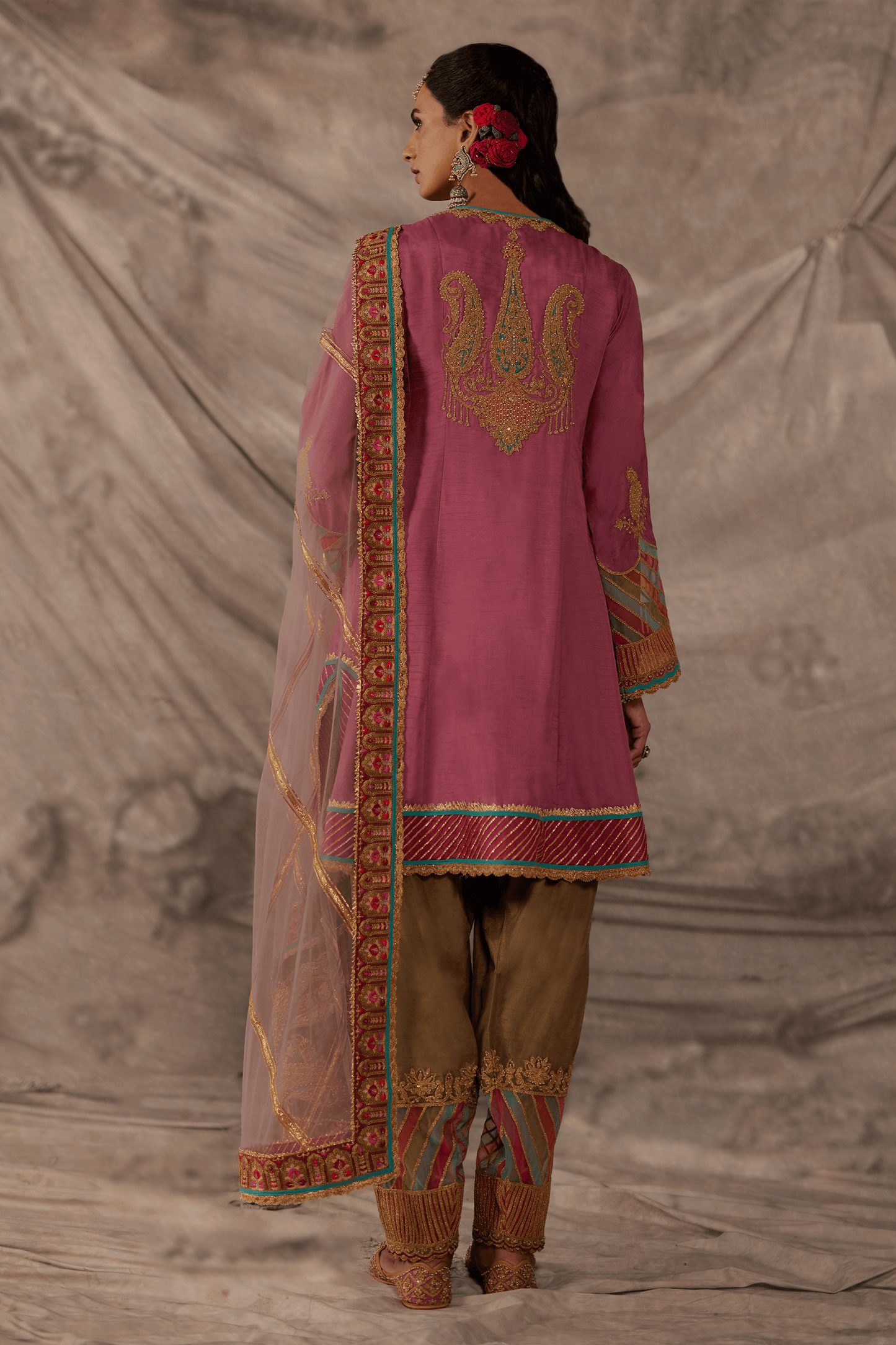 Vintage Pink Kurta Set