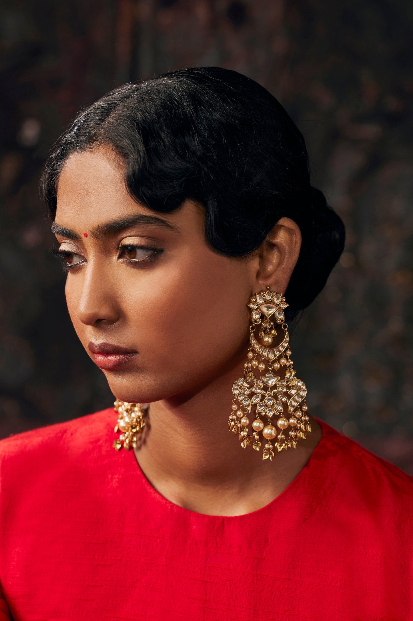 Patiala Peepal Patti Earrings