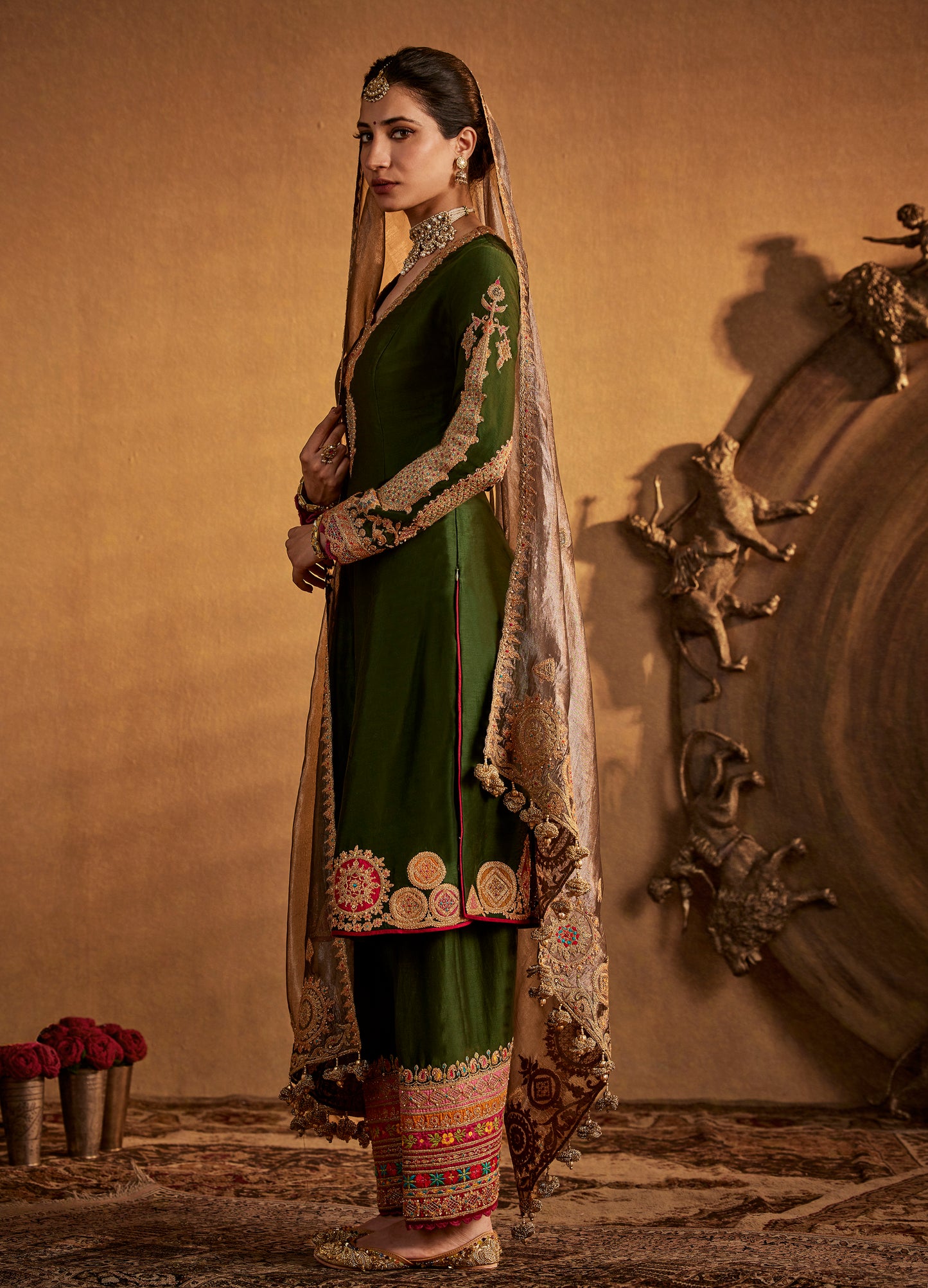 Deep Green Kurta Set
