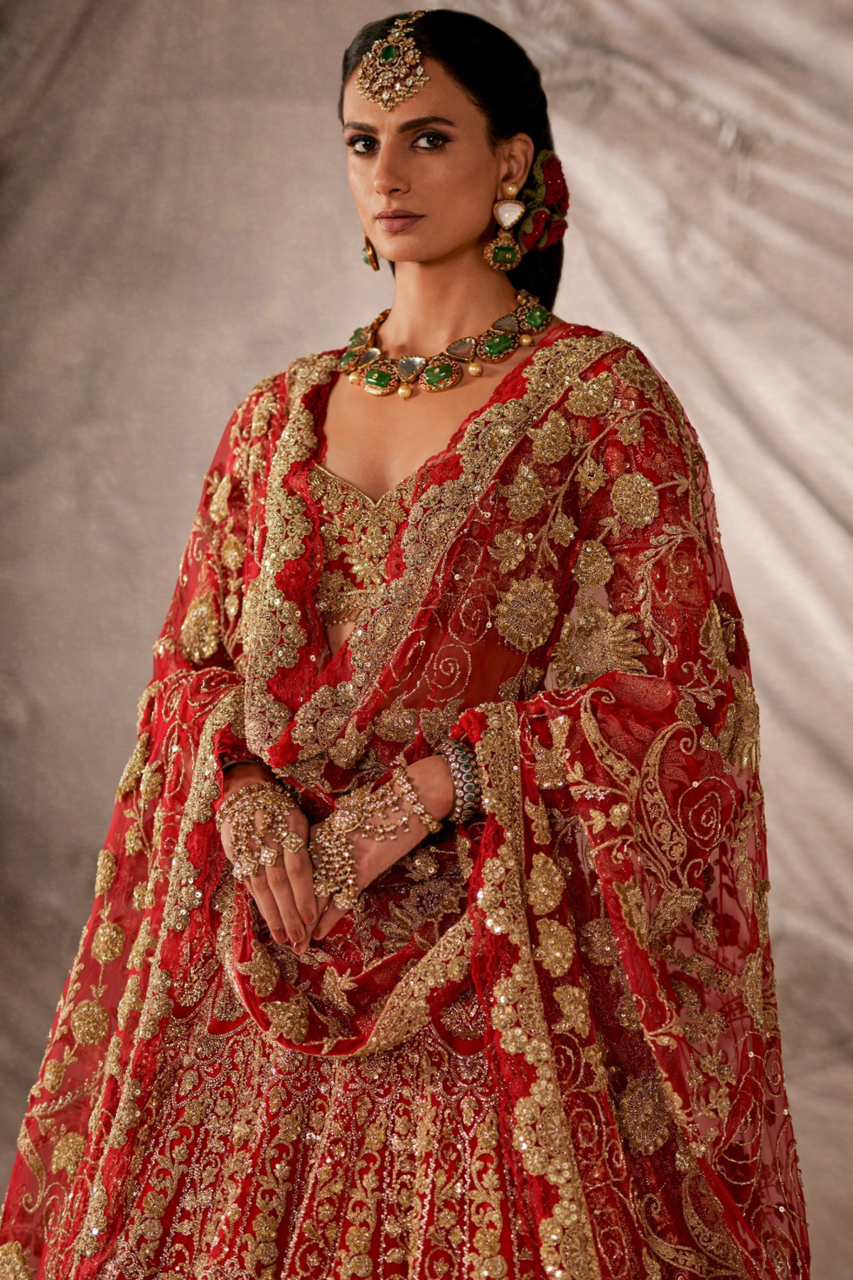 Scarlet Red Lehenga
