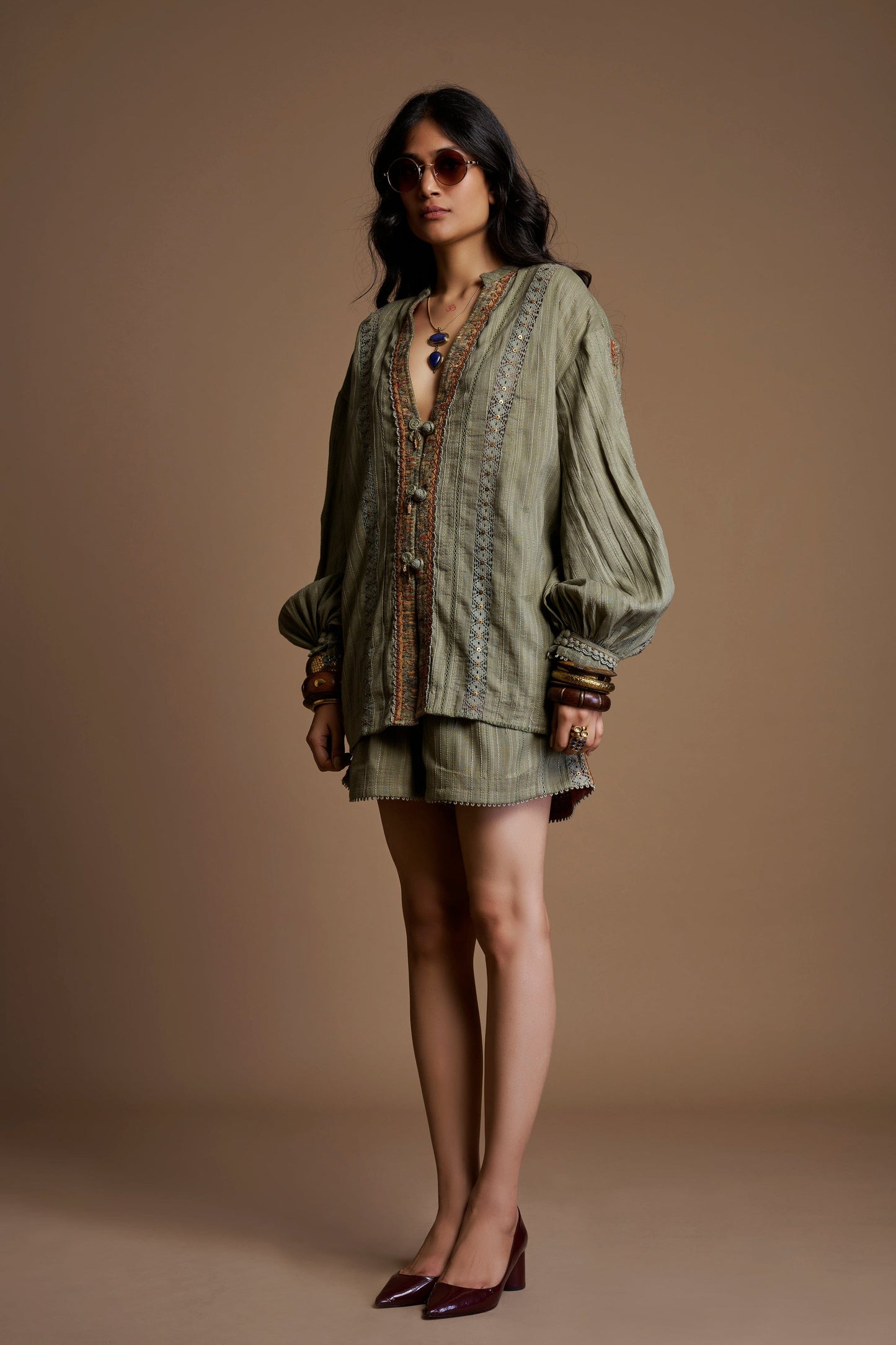 Sage Placket Coord Set