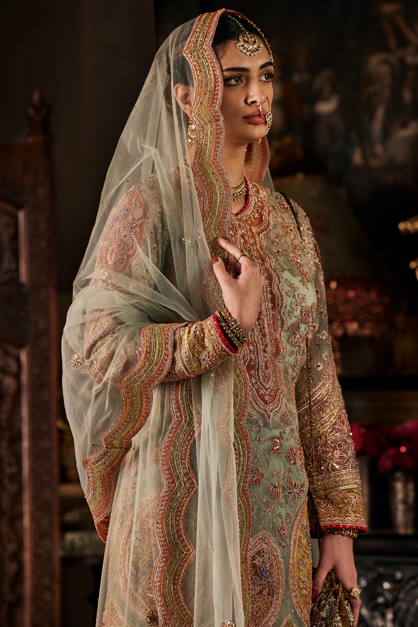 Ice Blue Kurta and Sharara