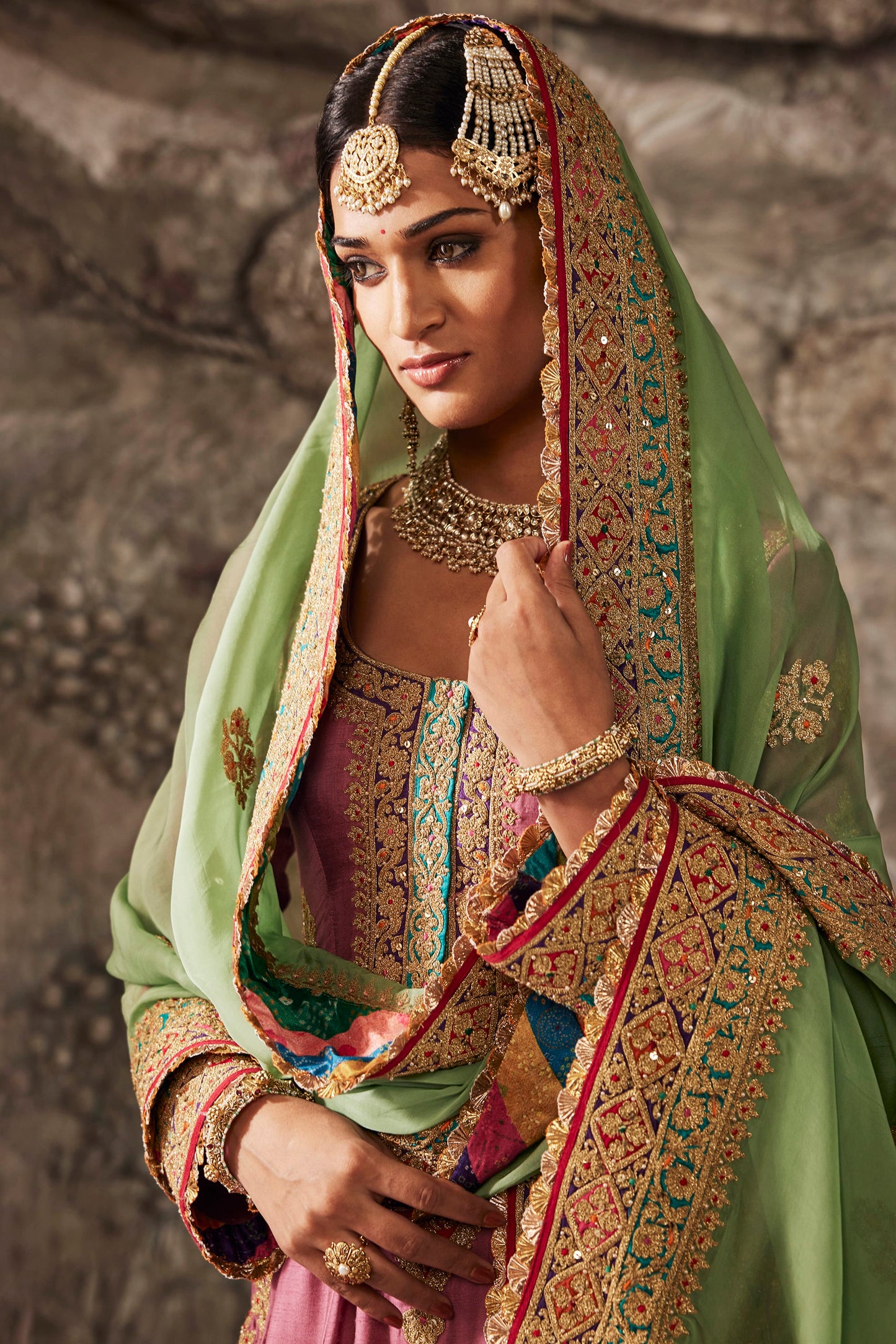Earthy Pink Embroidered Kurta Set