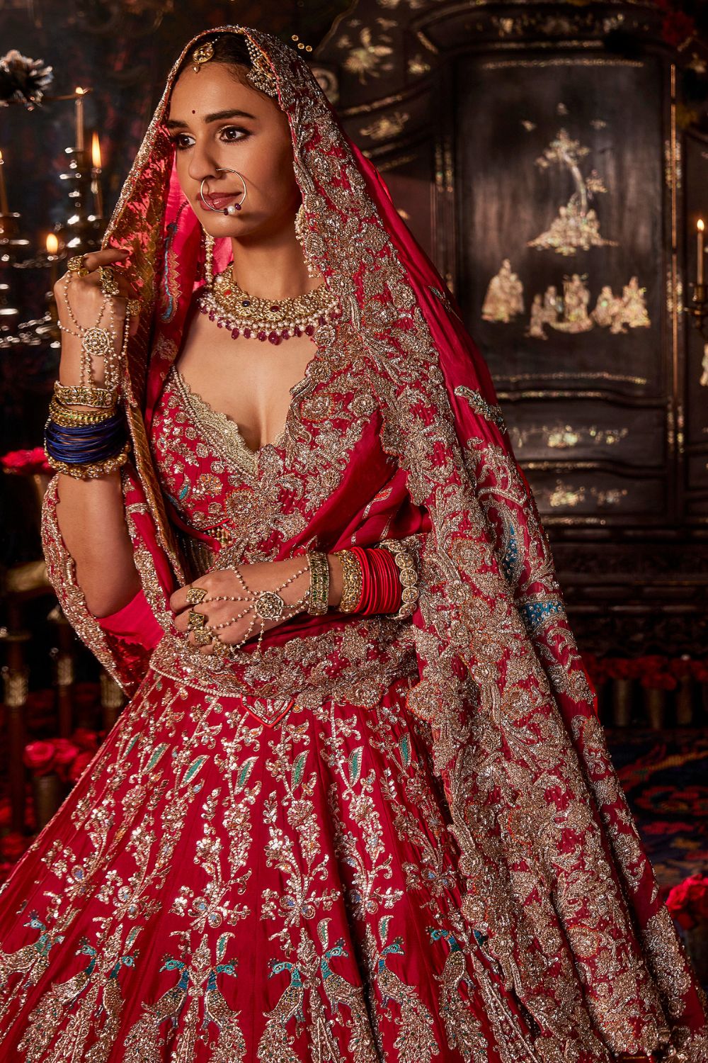 Pomegranate Cyprus  Lehenga Set